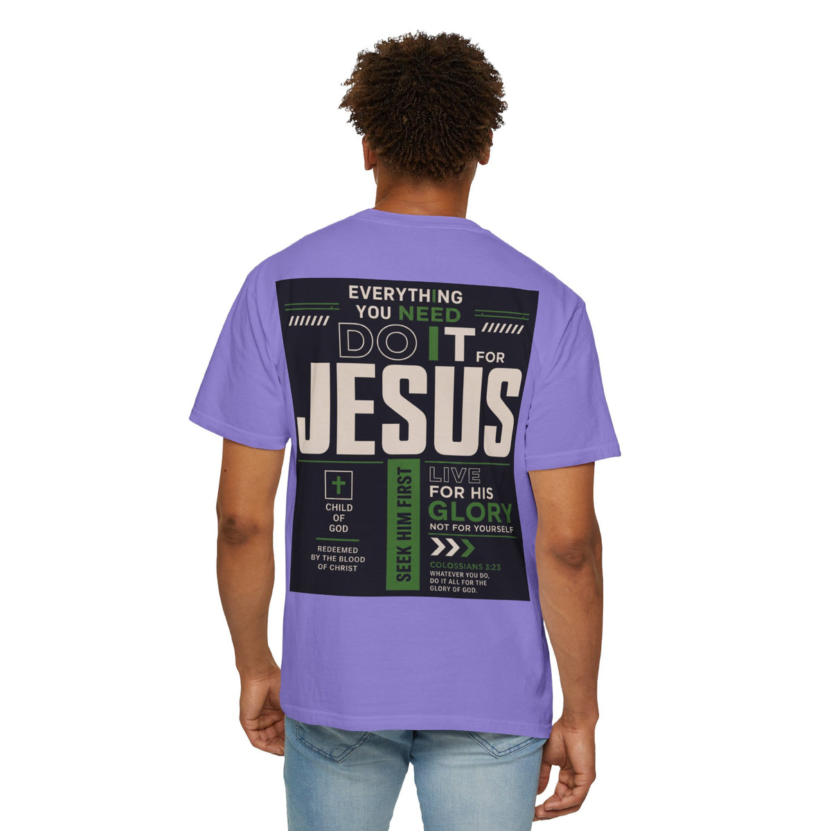 Christian Cross T-Shirt — "Do It For Jesus" Faith Graphic Tee