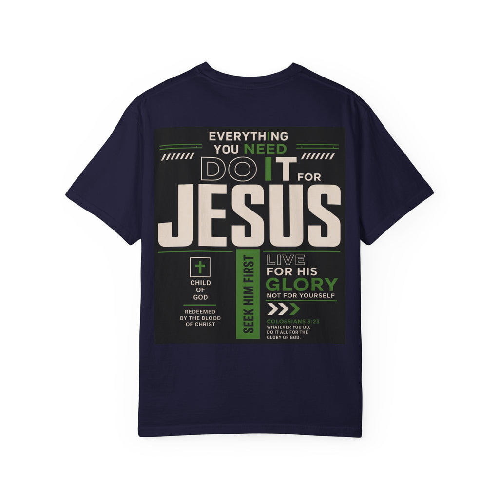 Christian Cross T-Shirt — "Do It For Jesus" Faith Graphic Tee