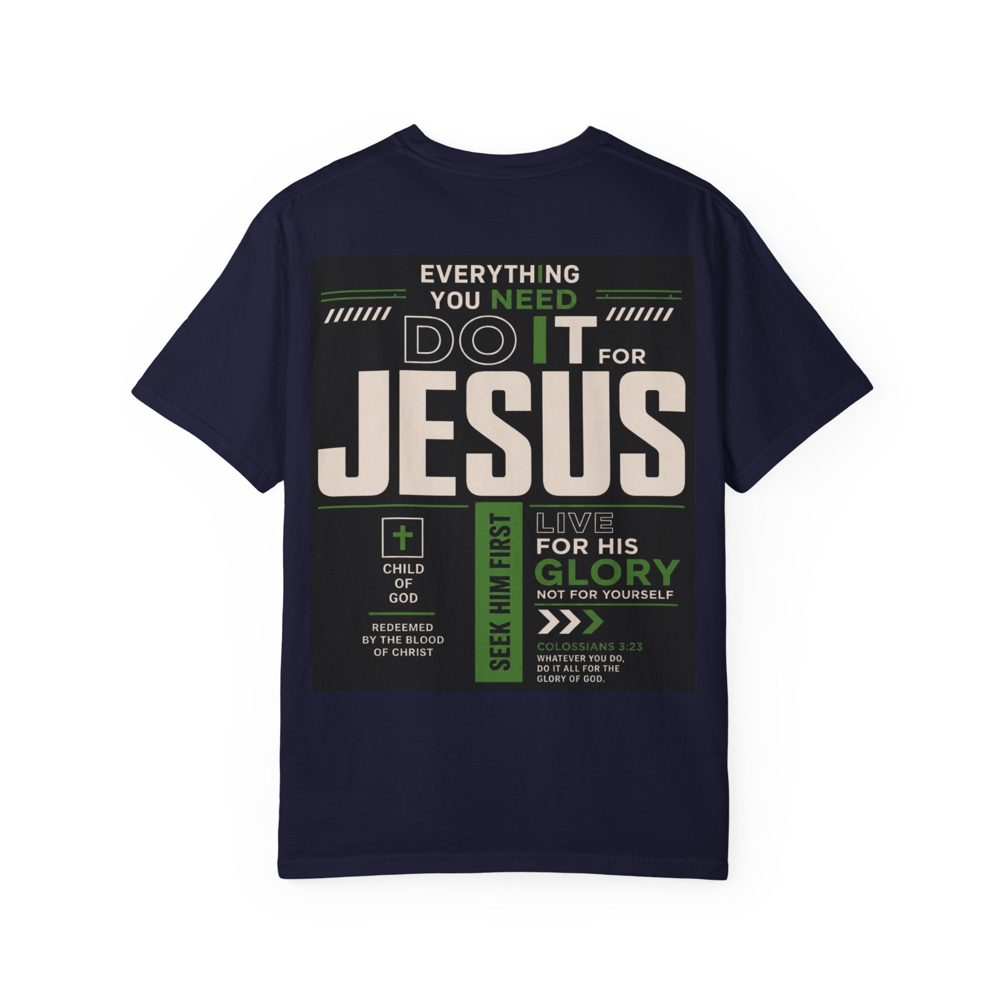 Christian Cross T-Shirt — "Do It For Jesus" Faith Graphic Tee