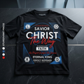 Christian 'Savior Christ' Full-Zip Hoodie – Faith & Eternal King Graphic