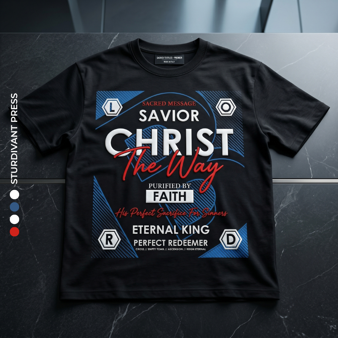 Christian 'Savior Christ' Full-Zip Hoodie – Faith & Eternal King Graphic