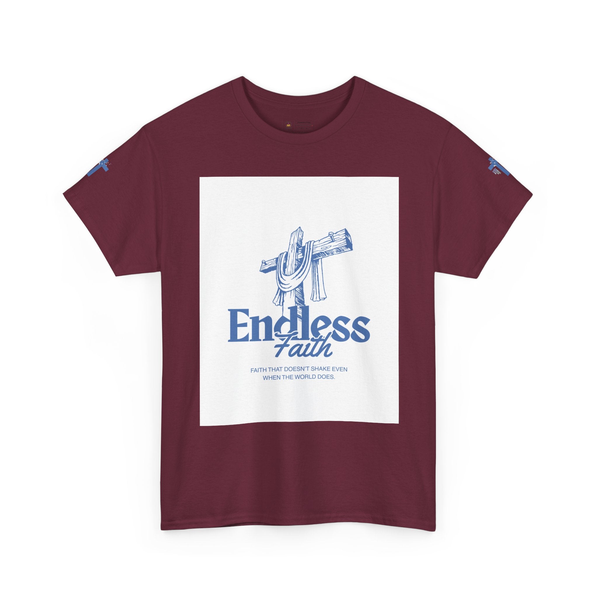 Faith Cross T‑Shirt — "Endless Faith" Christian Graphic Tee