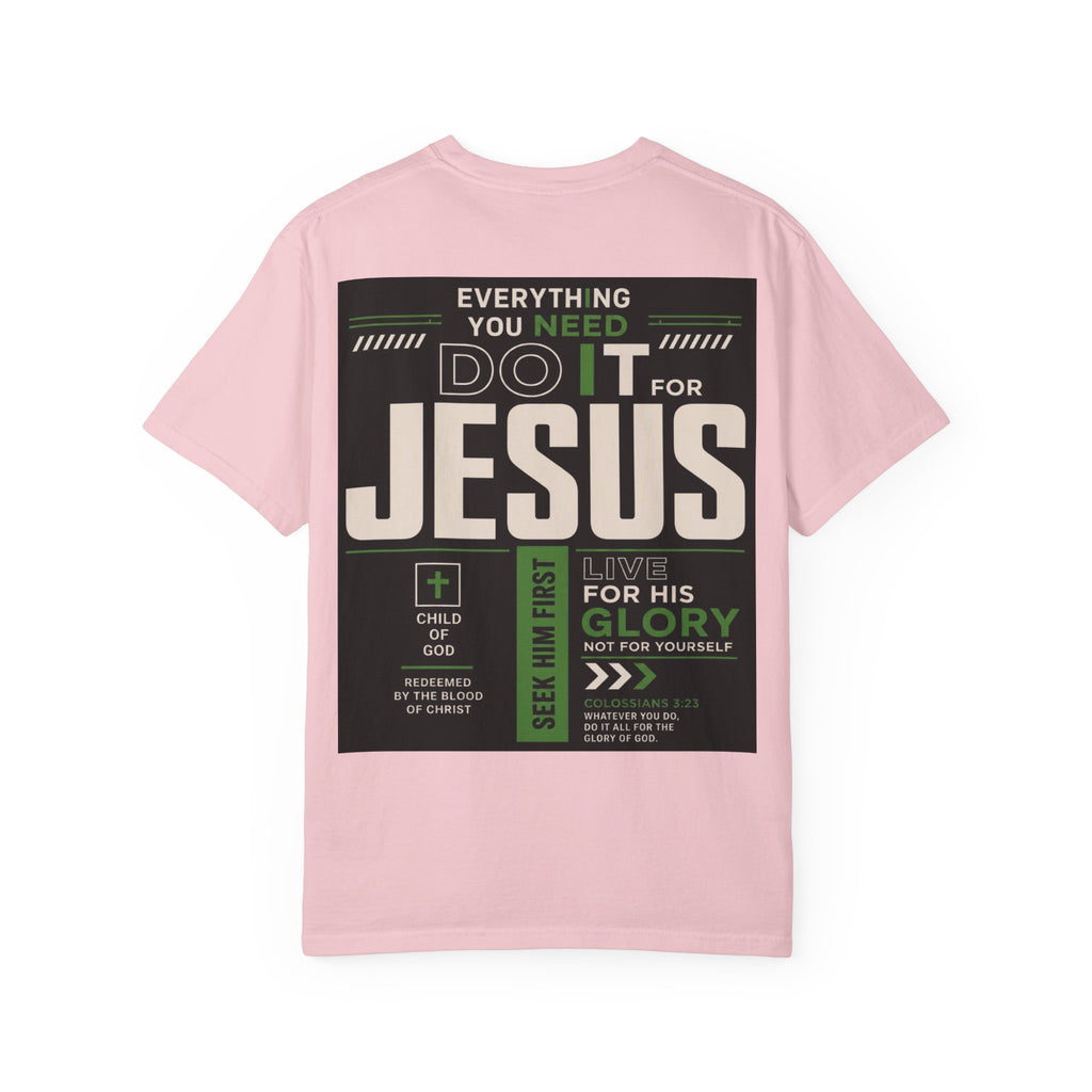 Christian Cross T-Shirt — "Do It For Jesus" Faith Graphic Tee