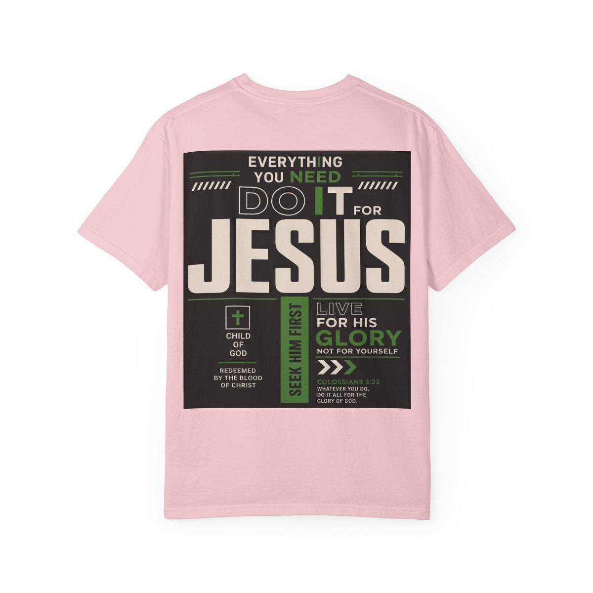 Christian Cross T-Shirt — "Do It For Jesus" Faith Graphic Tee