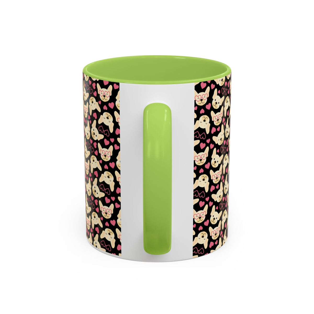 Cute Chihuahua Pattern Accent Coffee Mug — 11/15oz