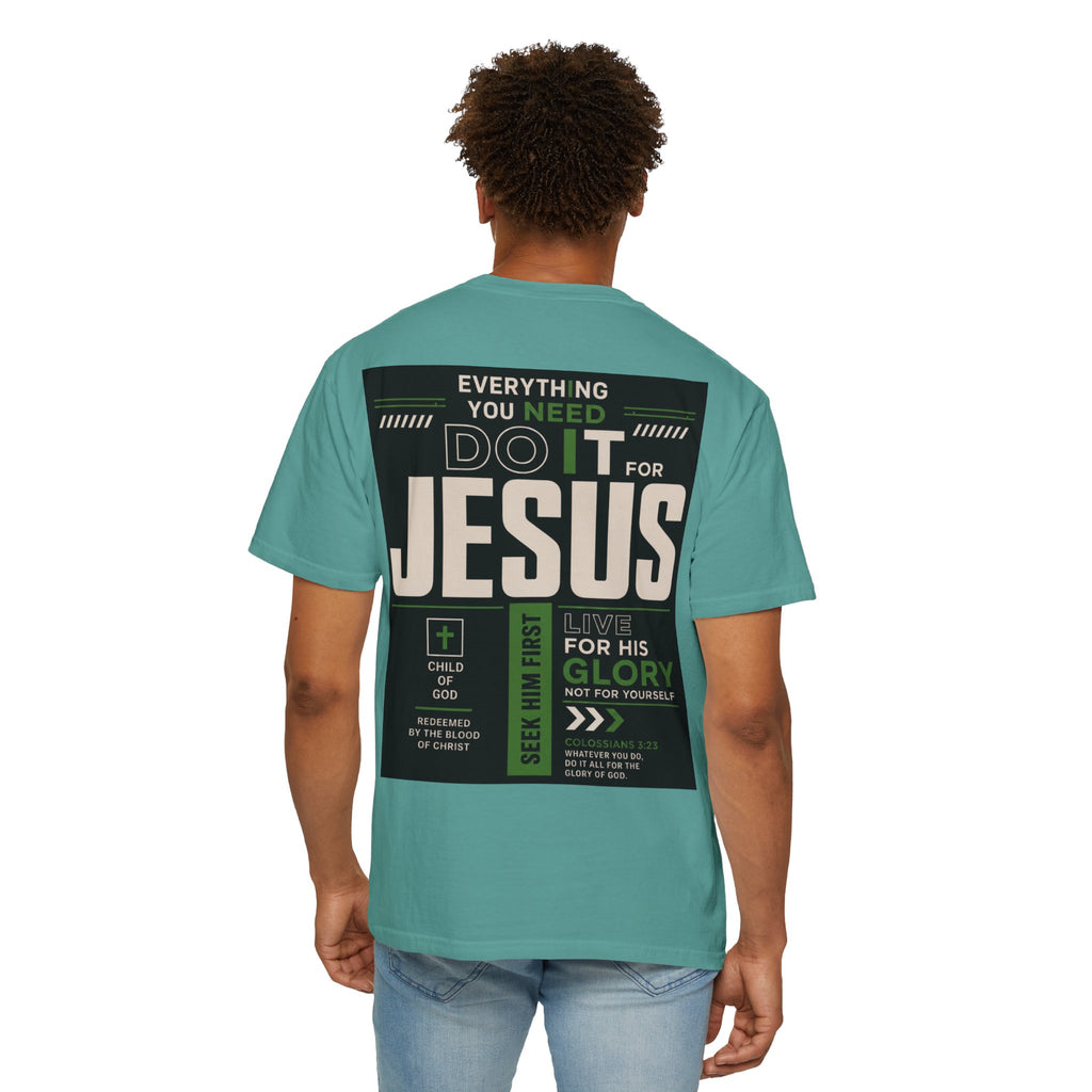 Christian Cross T-Shirt — "Do It For Jesus" Faith Graphic Tee