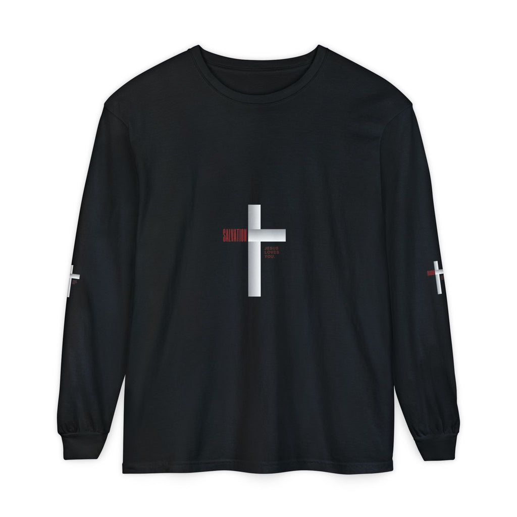 Christian Long Sleeve Tee — "The Messiah" Jerusalem Nazareth Design