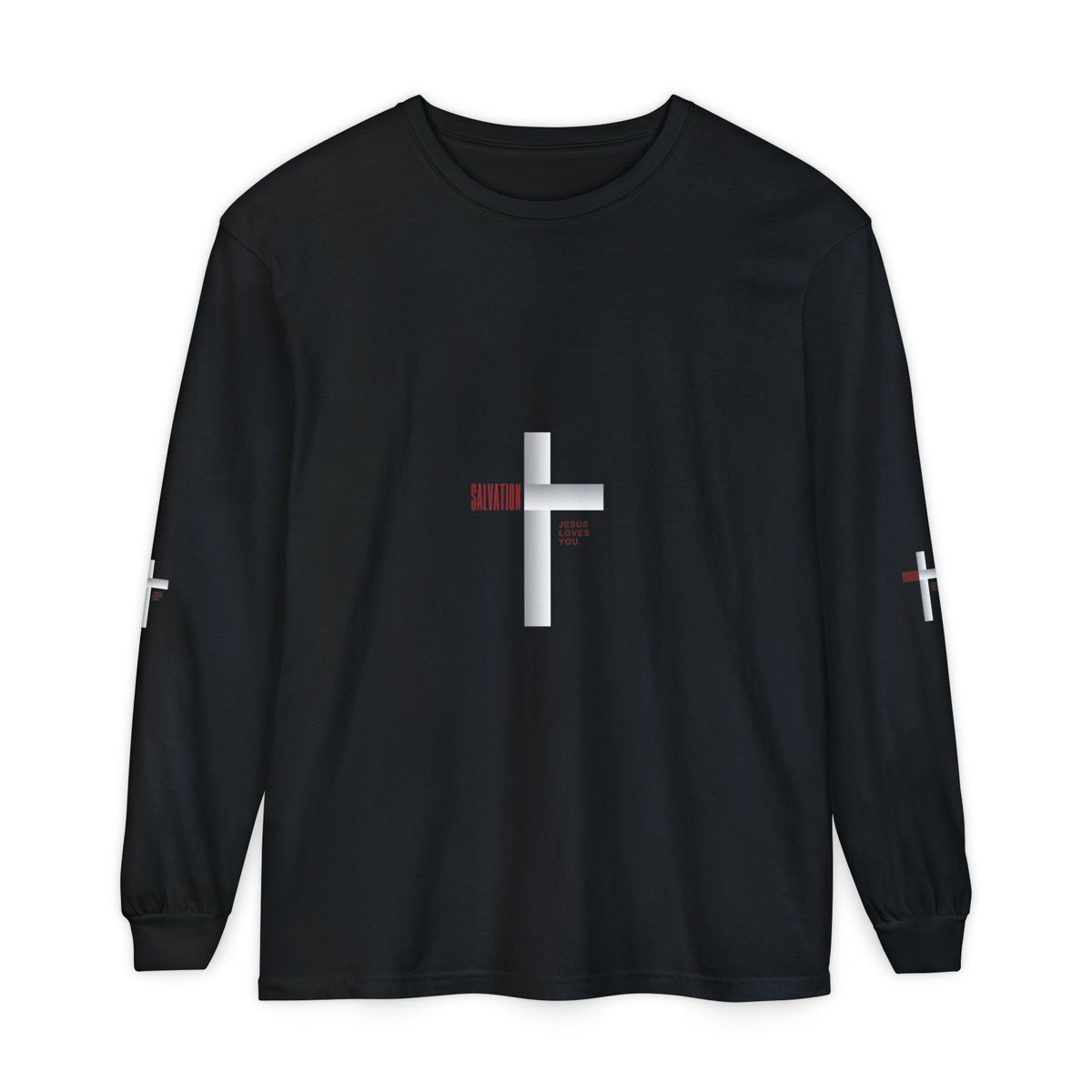 Christian Long Sleeve Tee — "The Messiah" Jerusalem Nazareth Design
