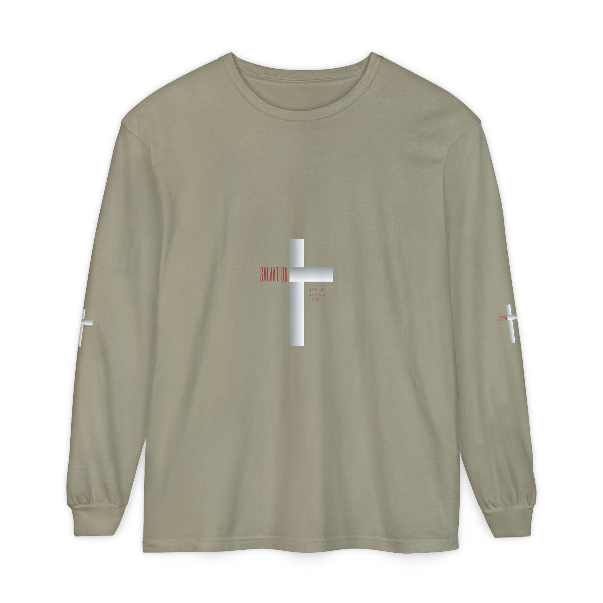 Christian Long Sleeve Tee — "The Messiah" Jerusalem Nazareth Design