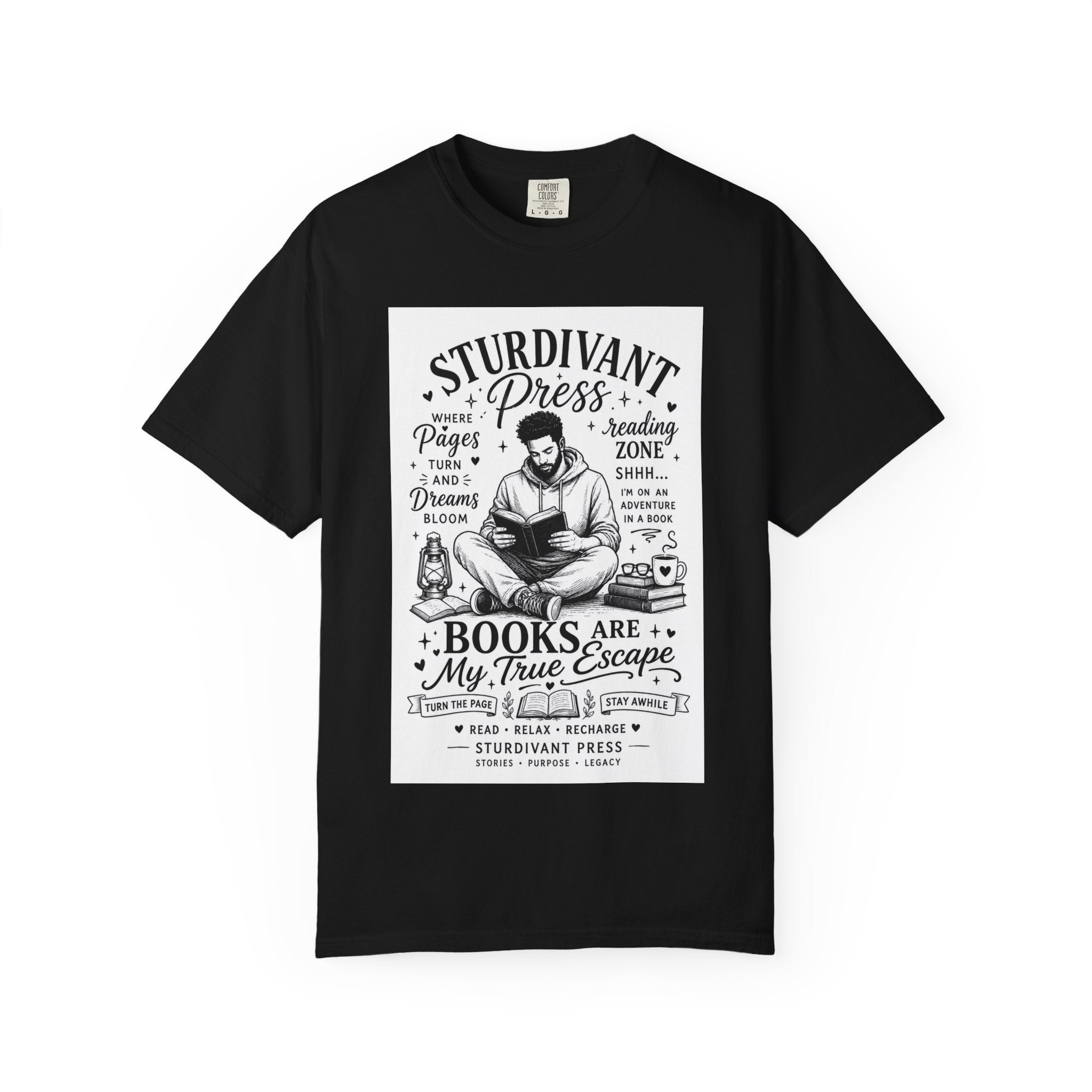 Reading Escape T-Shirt — “Books Are My True Escape” Literary Tee