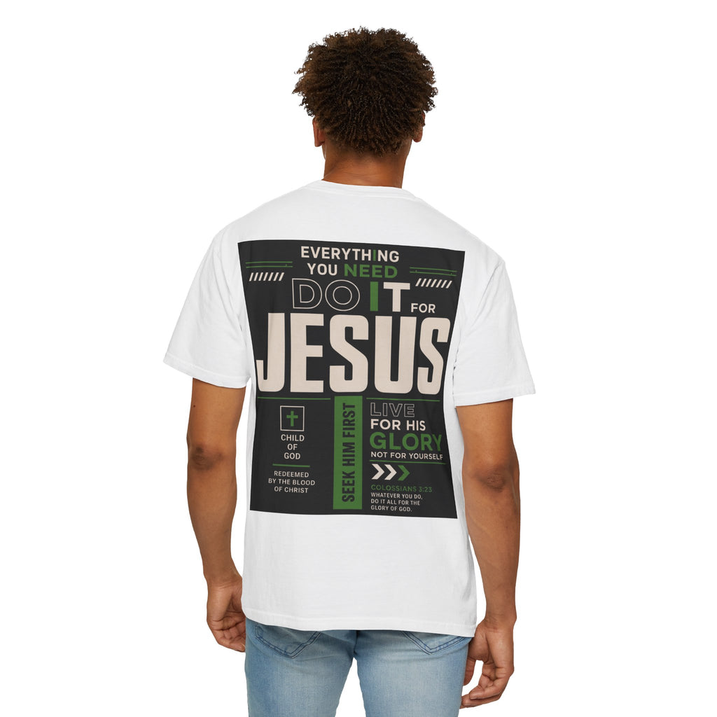 Christian Cross T-Shirt — "Do It For Jesus" Faith Graphic Tee