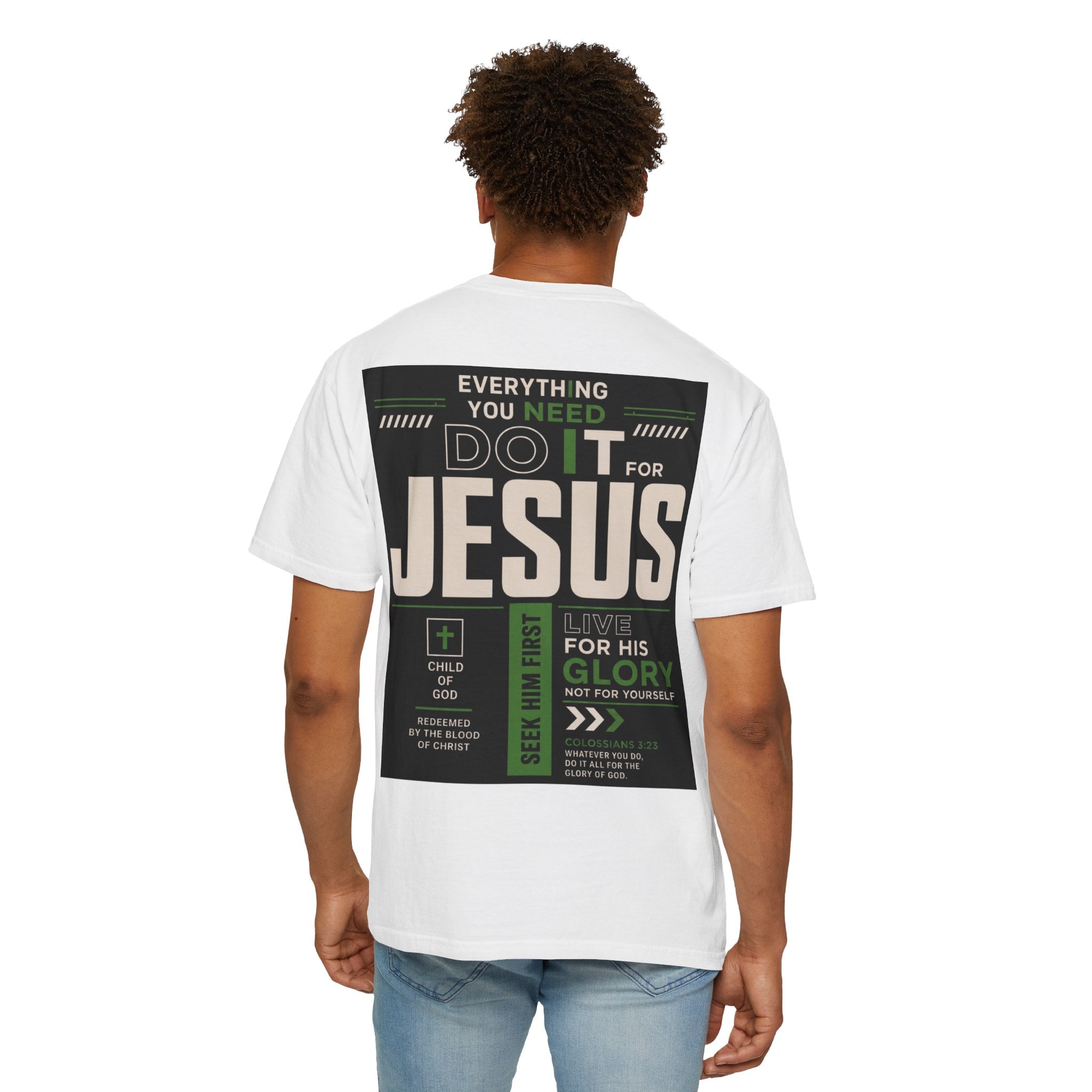 Christian Cross T-Shirt — "Do It For Jesus" Faith Graphic Tee