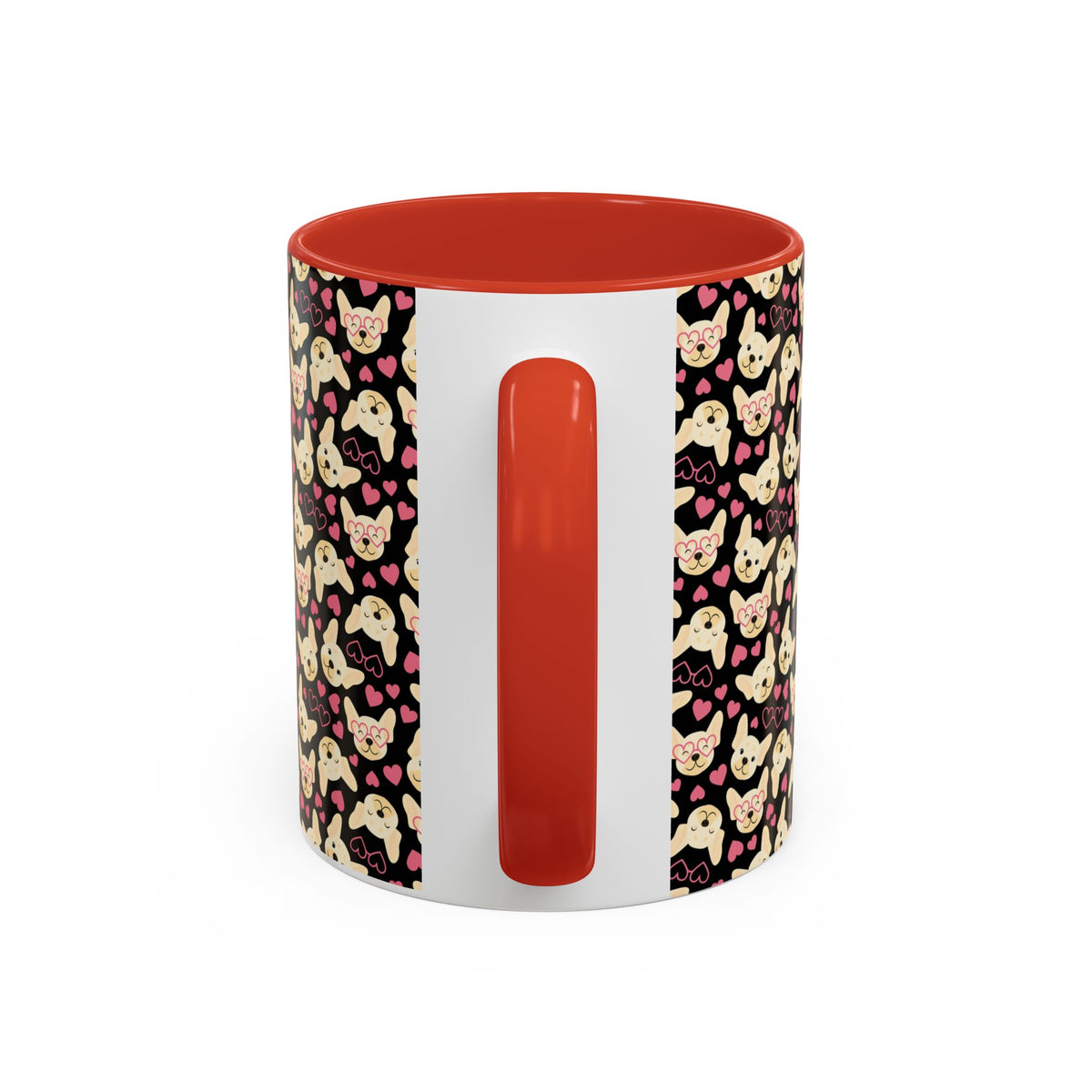 Cute Chihuahua Pattern Accent Coffee Mug — 11/15oz