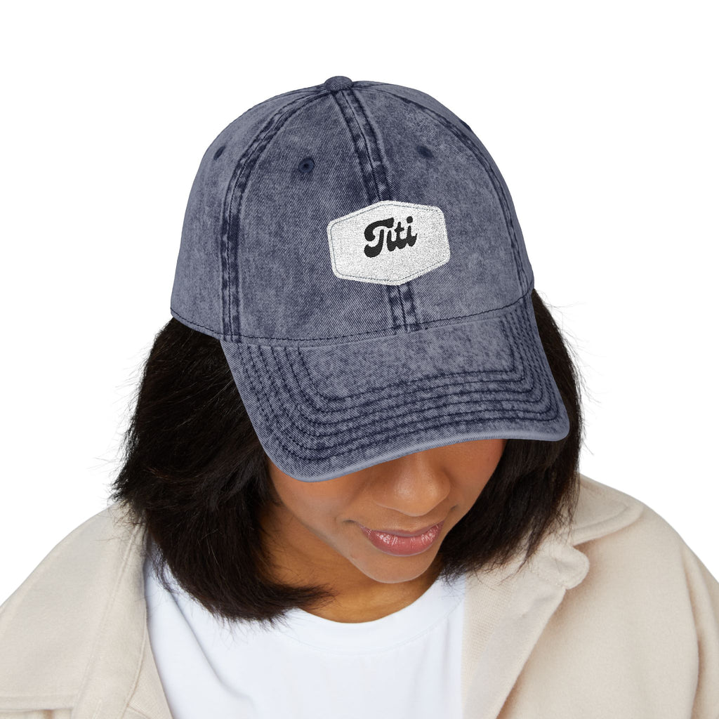 Vintage Embroidered Cap - Retro 'Titi' Patch Dad Hat