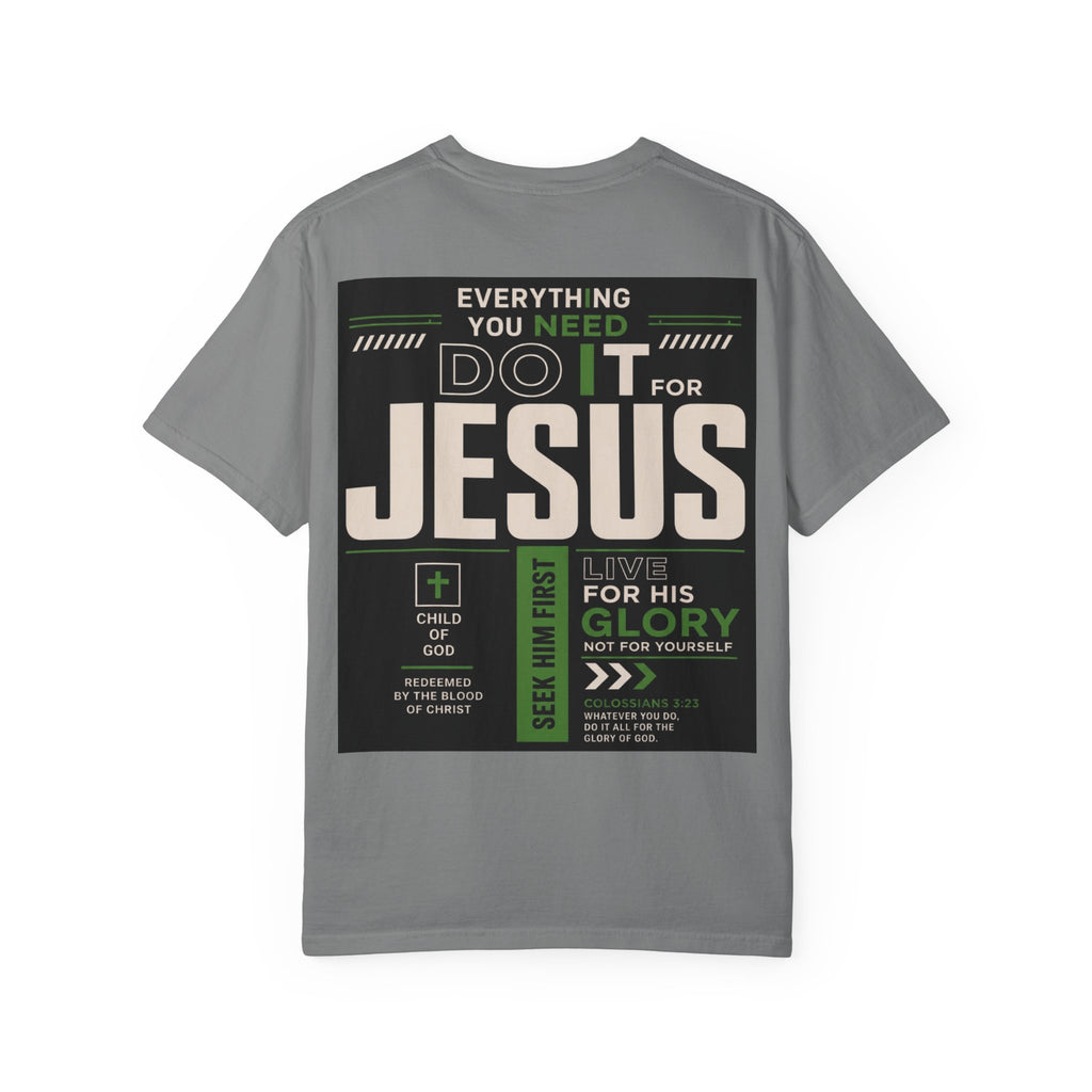 Christian Cross T-Shirt — "Do It For Jesus" Faith Graphic Tee