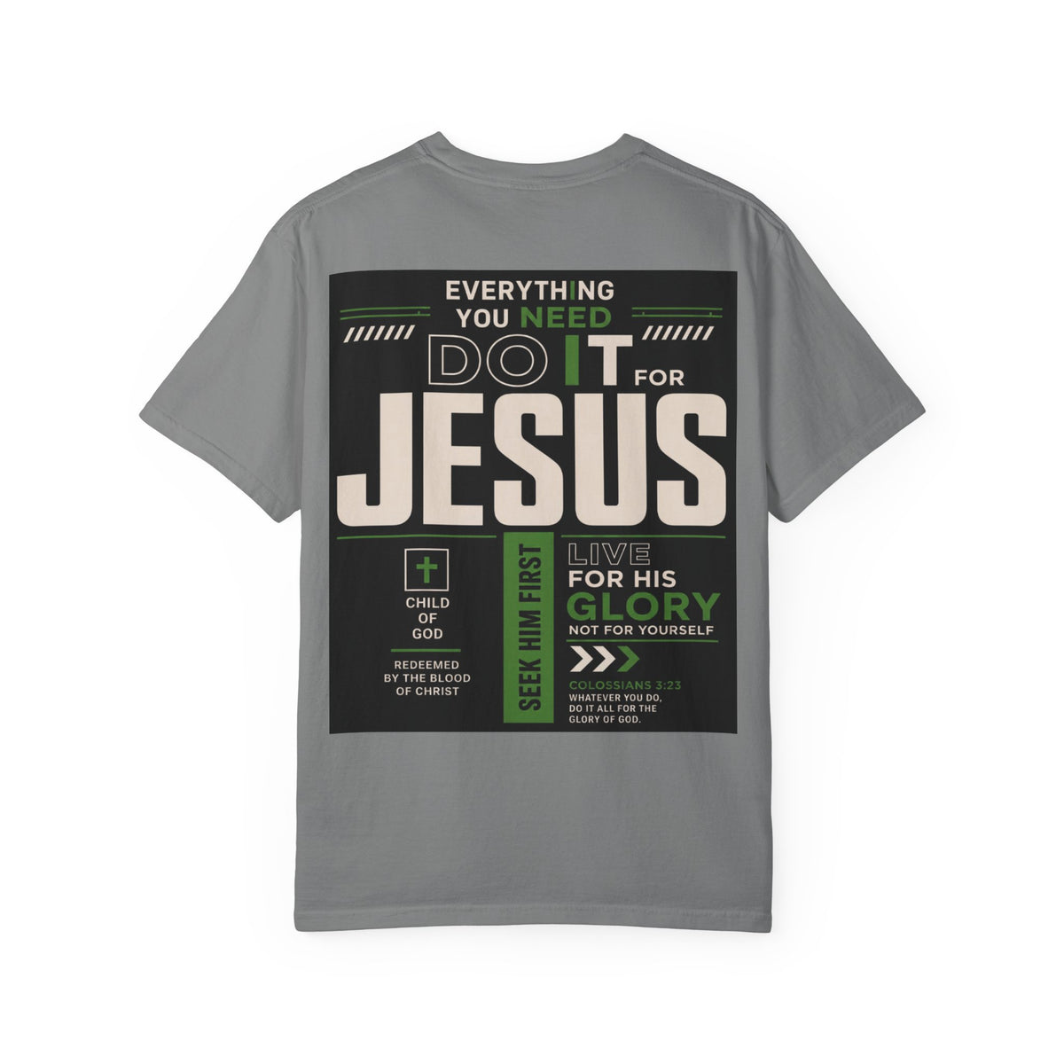 Christian Cross T-Shirt — "Do It For Jesus" Faith Graphic Tee