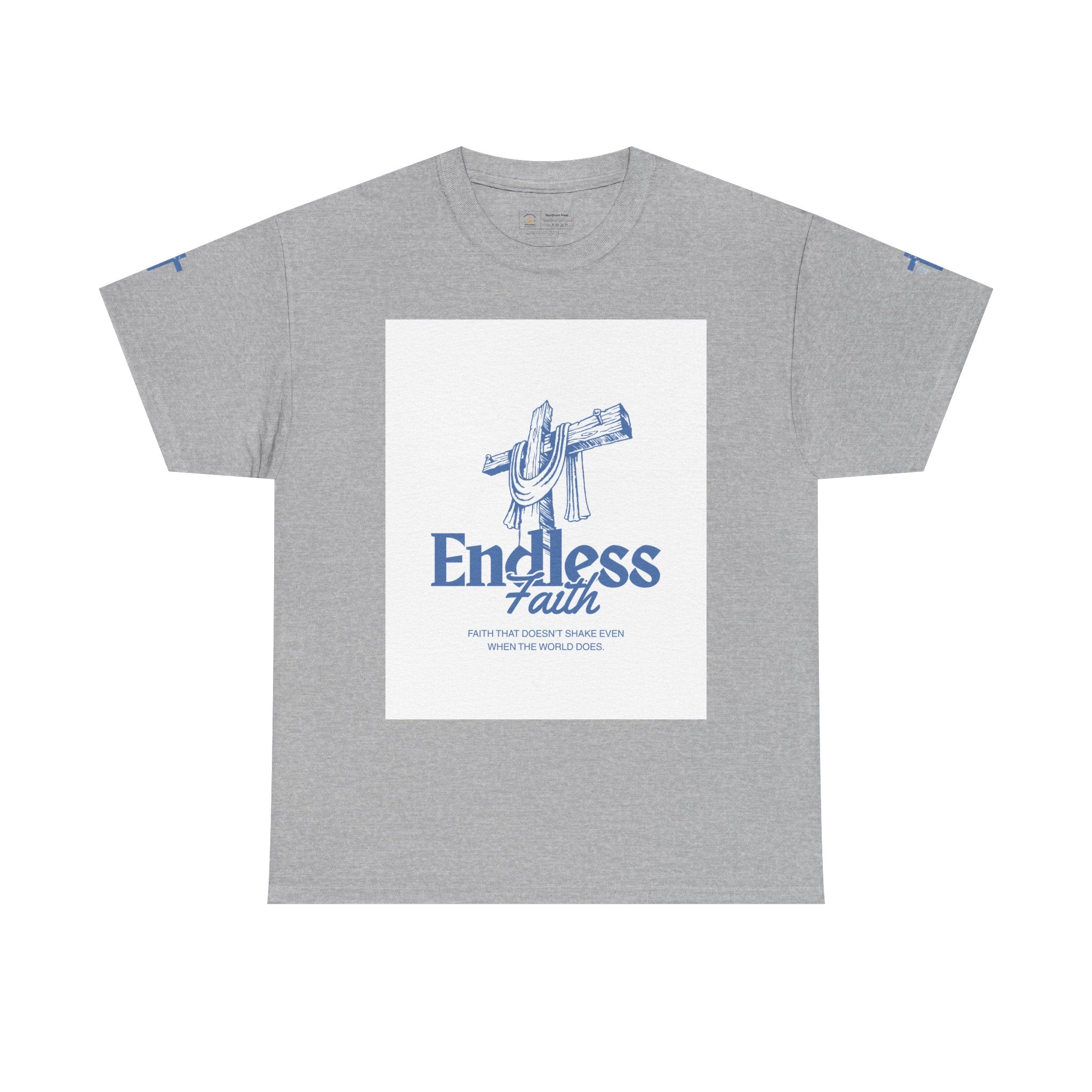 Faith Cross T‑Shirt — "Endless Faith" Christian Graphic Tee
