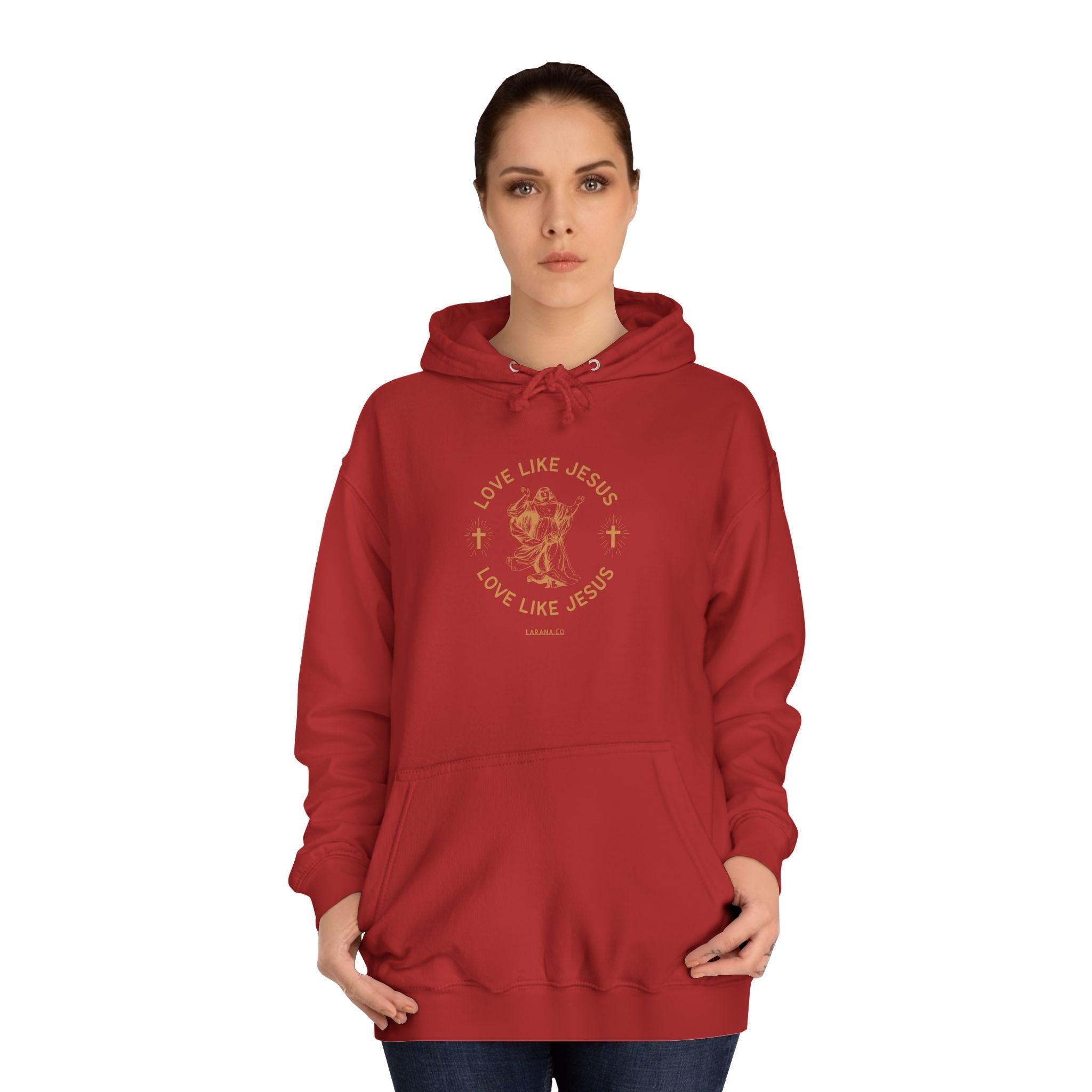 College Study Guide Hoodie — "Study Guide: Jesus" Inspirational Campus Pullover