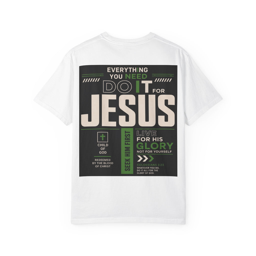Christian Cross T-Shirt — "Do It For Jesus" Faith Graphic Tee