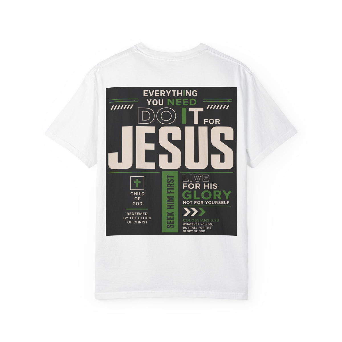 Christian Cross T-Shirt — "Do It For Jesus" Faith Graphic Tee