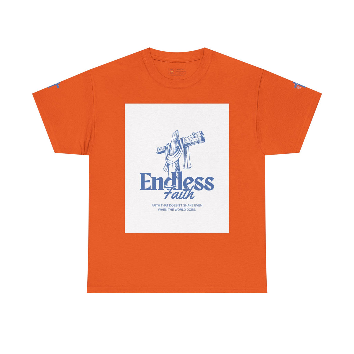 Faith Cross T‑Shirt — "Endless Faith" Christian Graphic Tee