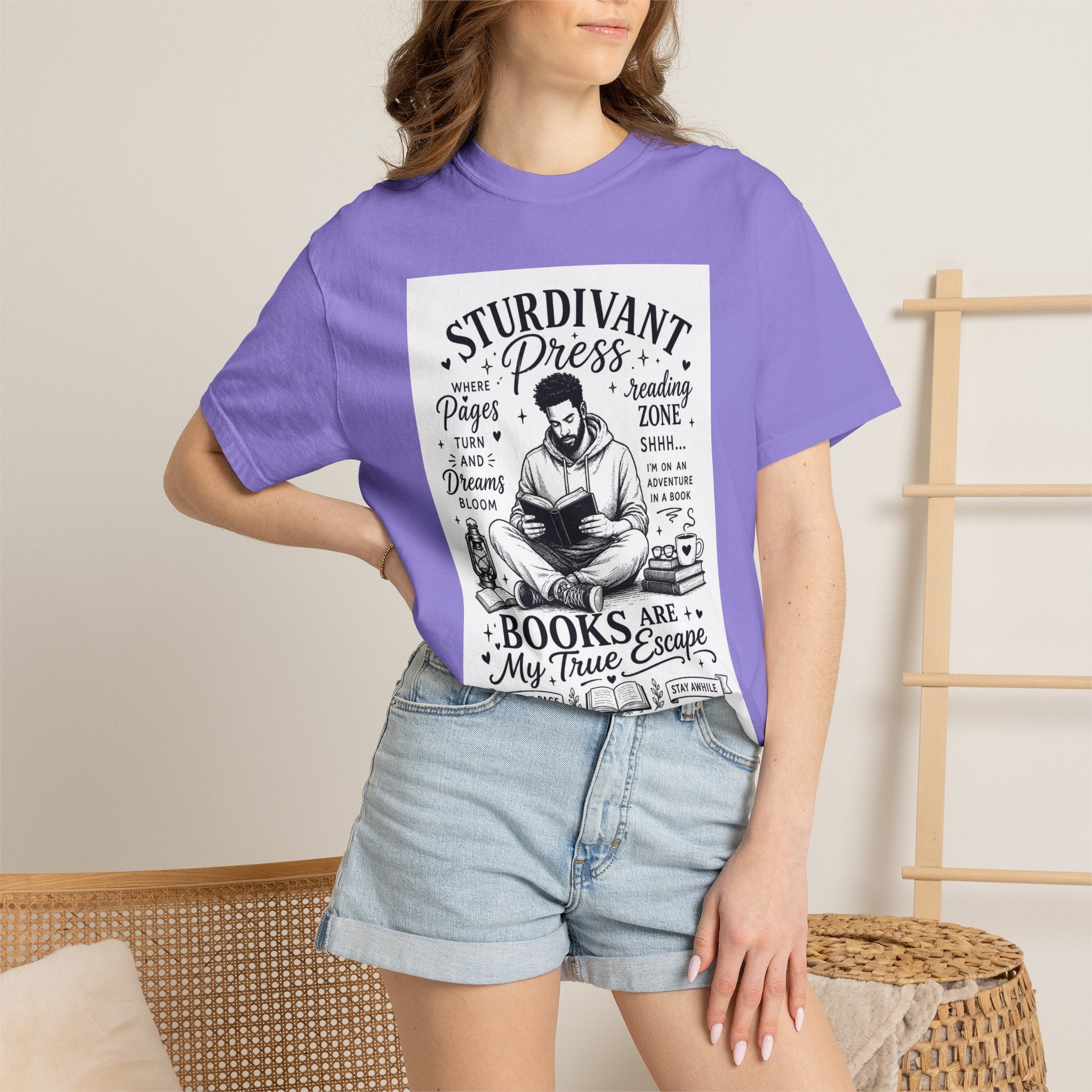 Reading Escape T-Shirt — “Books Are My True Escape” Literary Tee