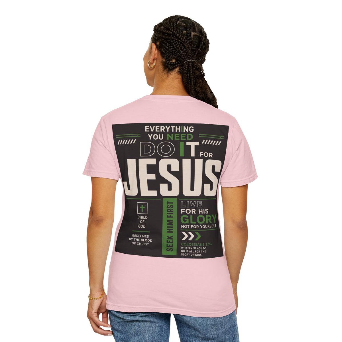 Christian Cross T-Shirt — "Do It For Jesus" Faith Graphic Tee