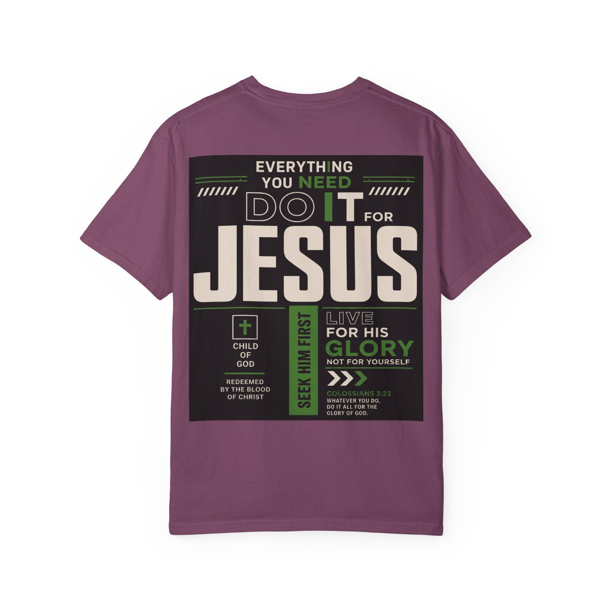 Christian Cross T-Shirt — "Do It For Jesus" Faith Graphic Tee