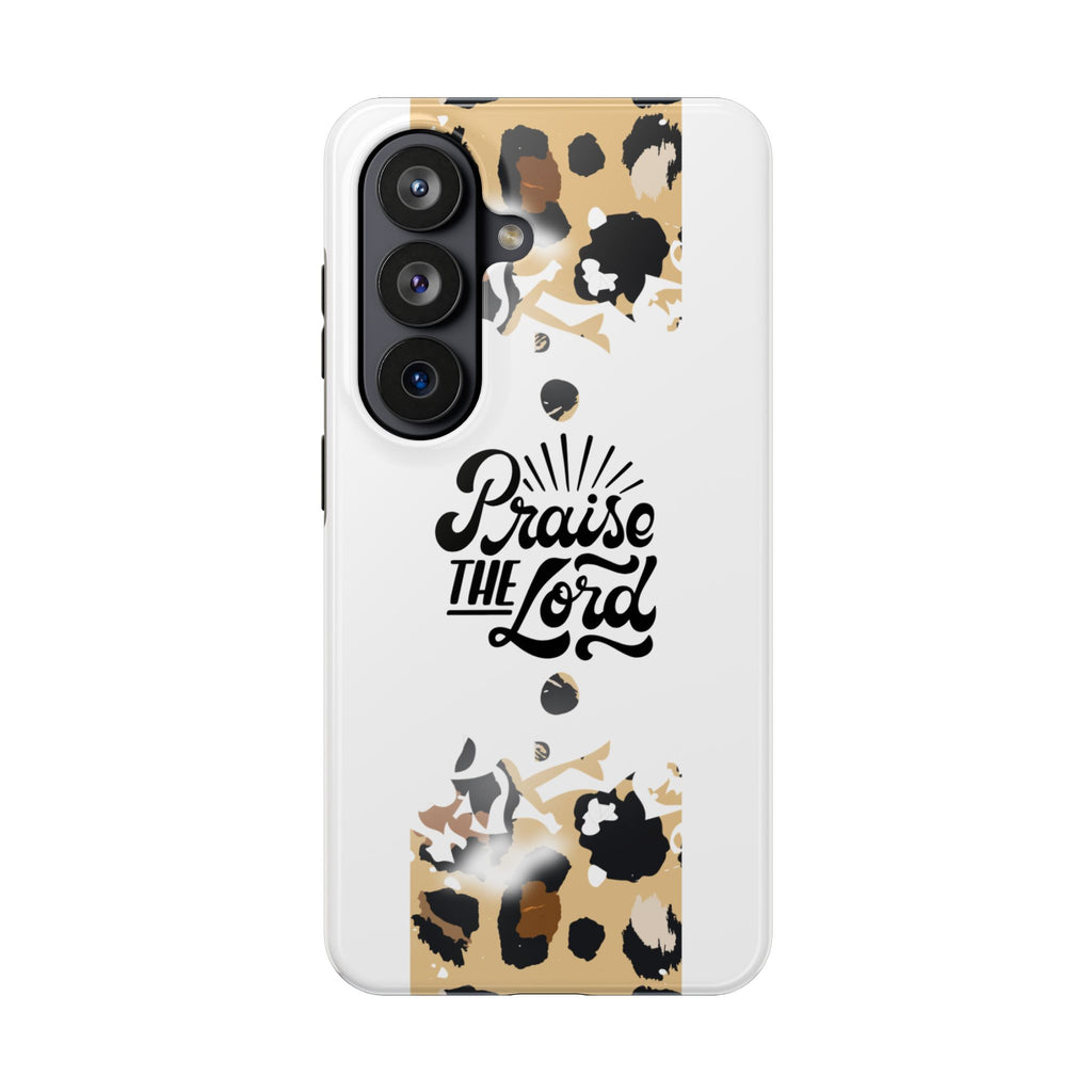 Praise the Lord Leopard Tough Phone Case — Christian iPhone Protection
