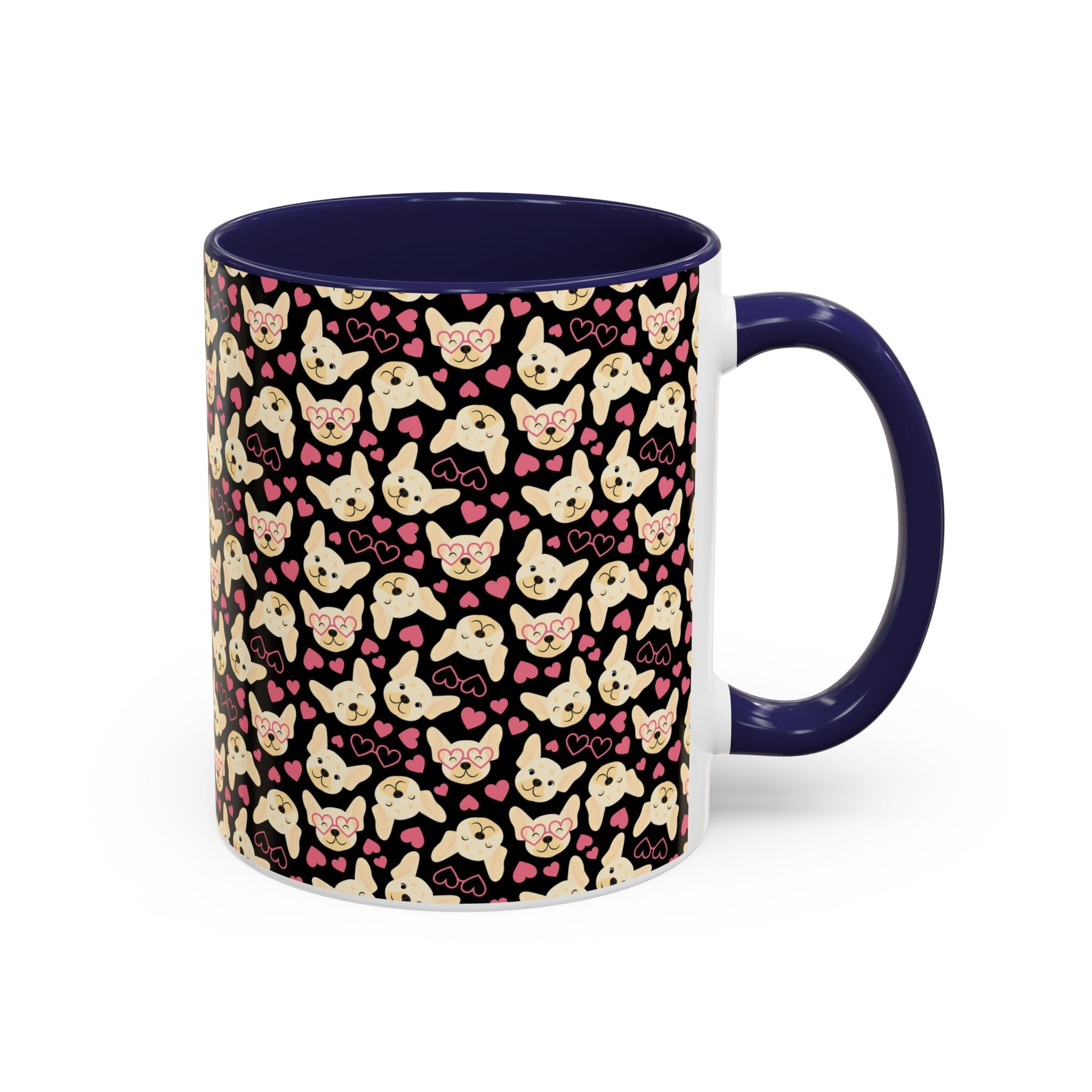 Cute Chihuahua Pattern Accent Coffee Mug — 11/15oz