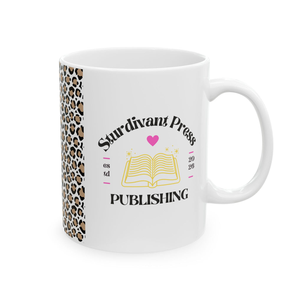 Leopard Accent Ceramic Mug – Saturday Plans: Brunch & Purse Checklist (11oz/15oz)