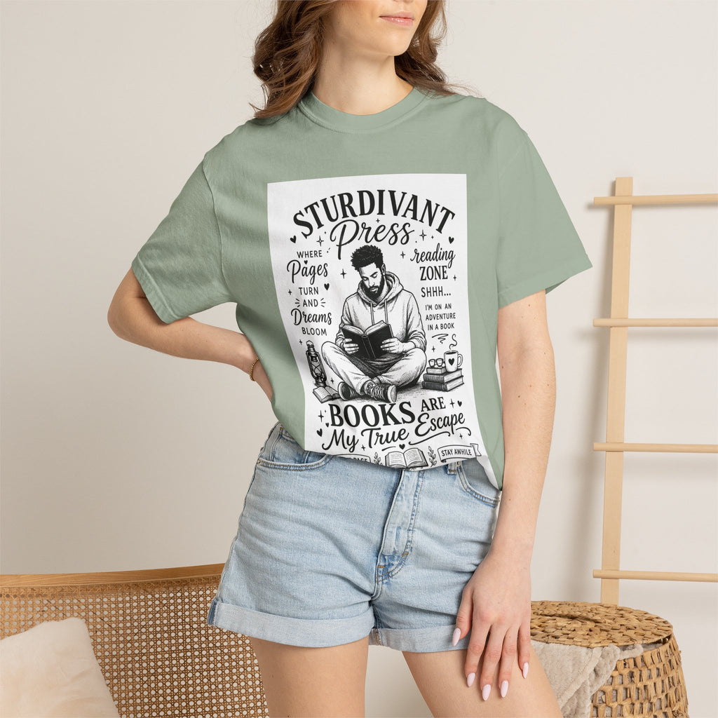 Reading Escape T-Shirt — “Books Are My True Escape” Literary Tee