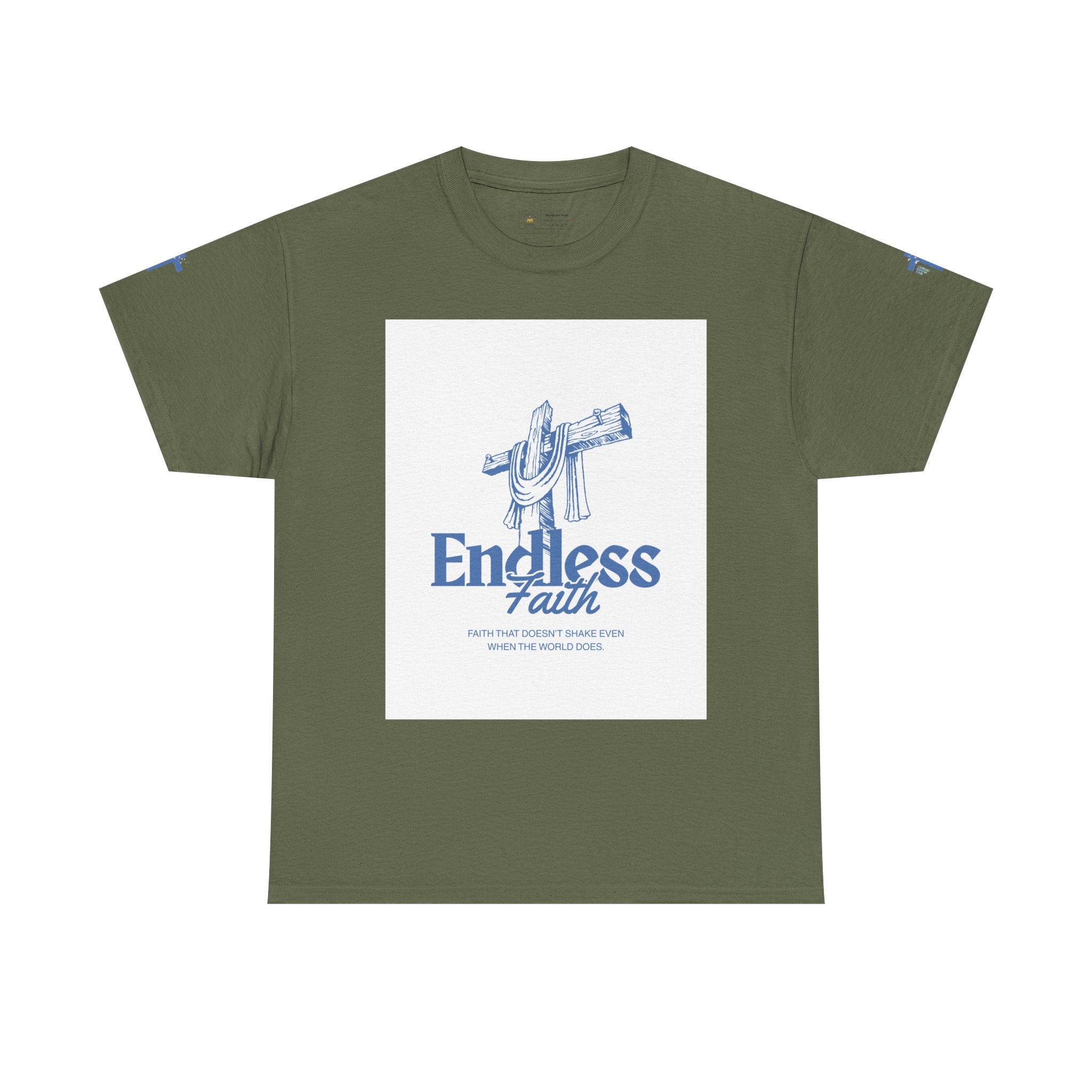 Faith Cross T‑Shirt — "Endless Faith" Christian Graphic Tee