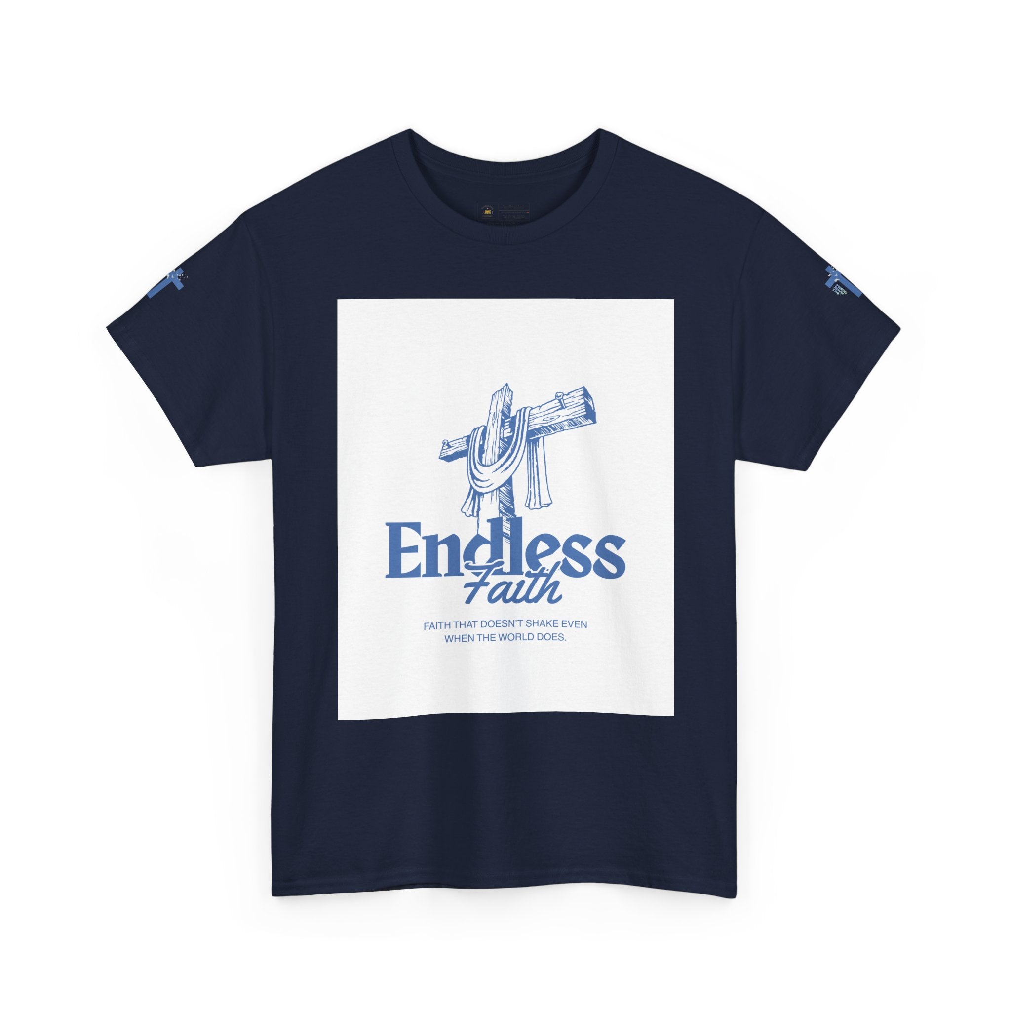 Faith Cross T‑Shirt — "Endless Faith" Christian Graphic Tee
