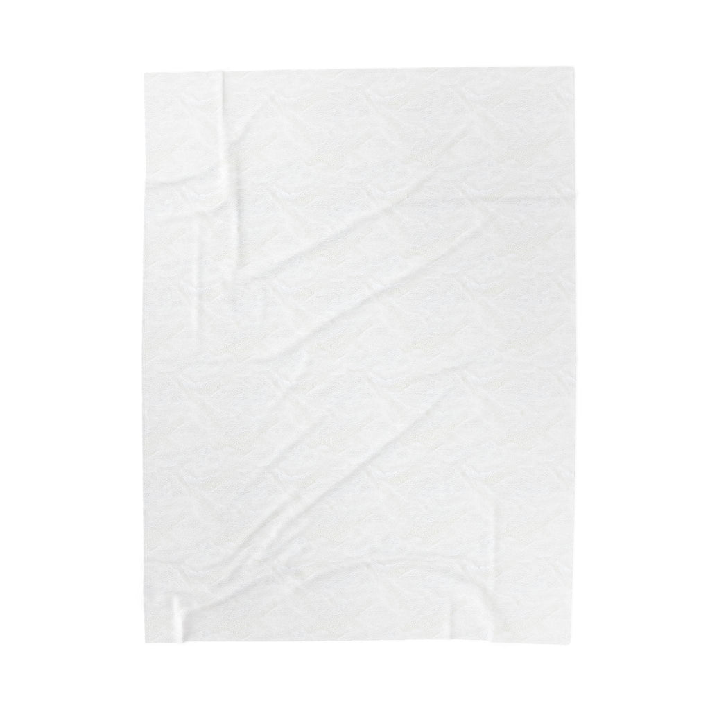 Velveteen Blanket — "Grow in Peace" Botanical Plush Throw