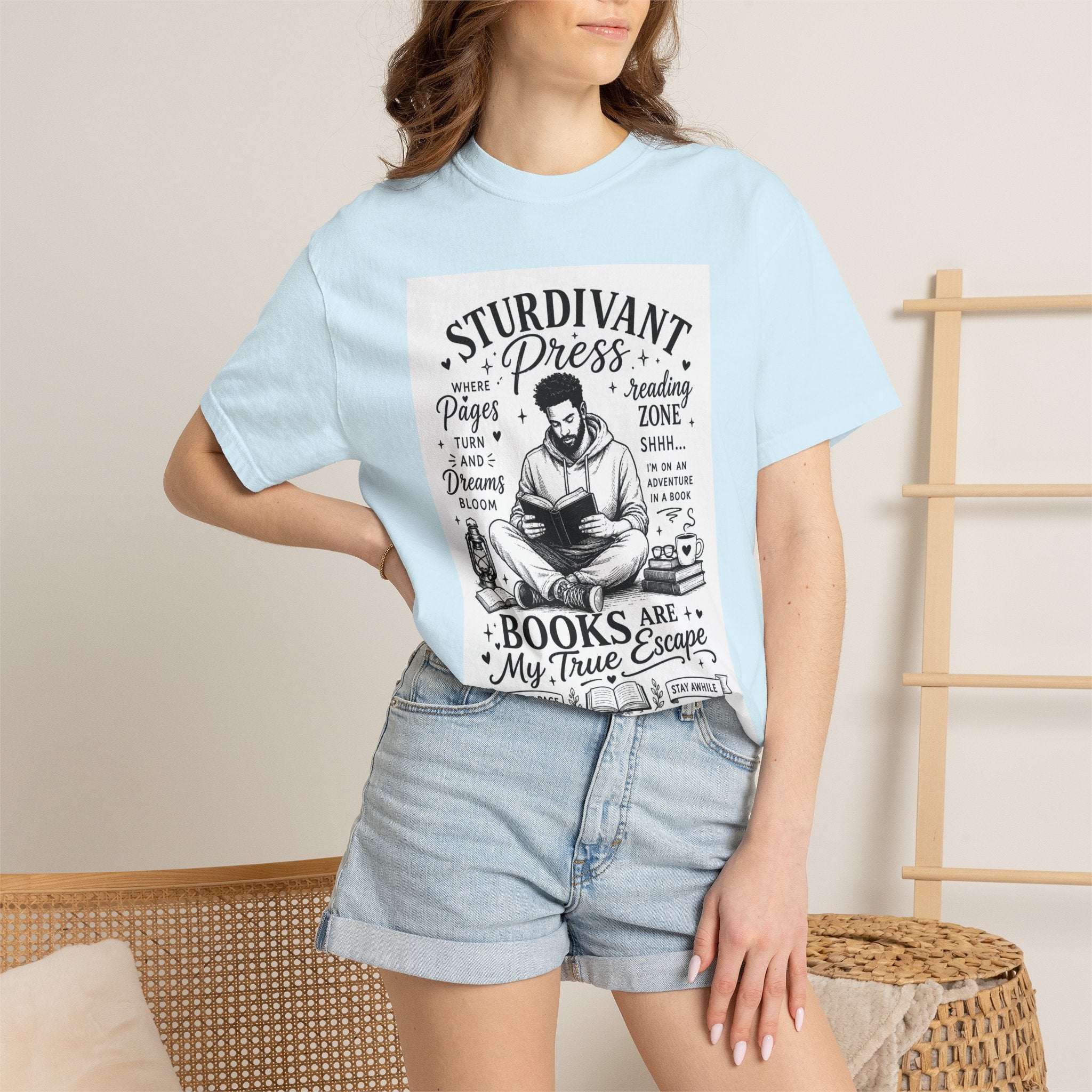 Reading Escape T-Shirt — “Books Are My True Escape” Literary Tee