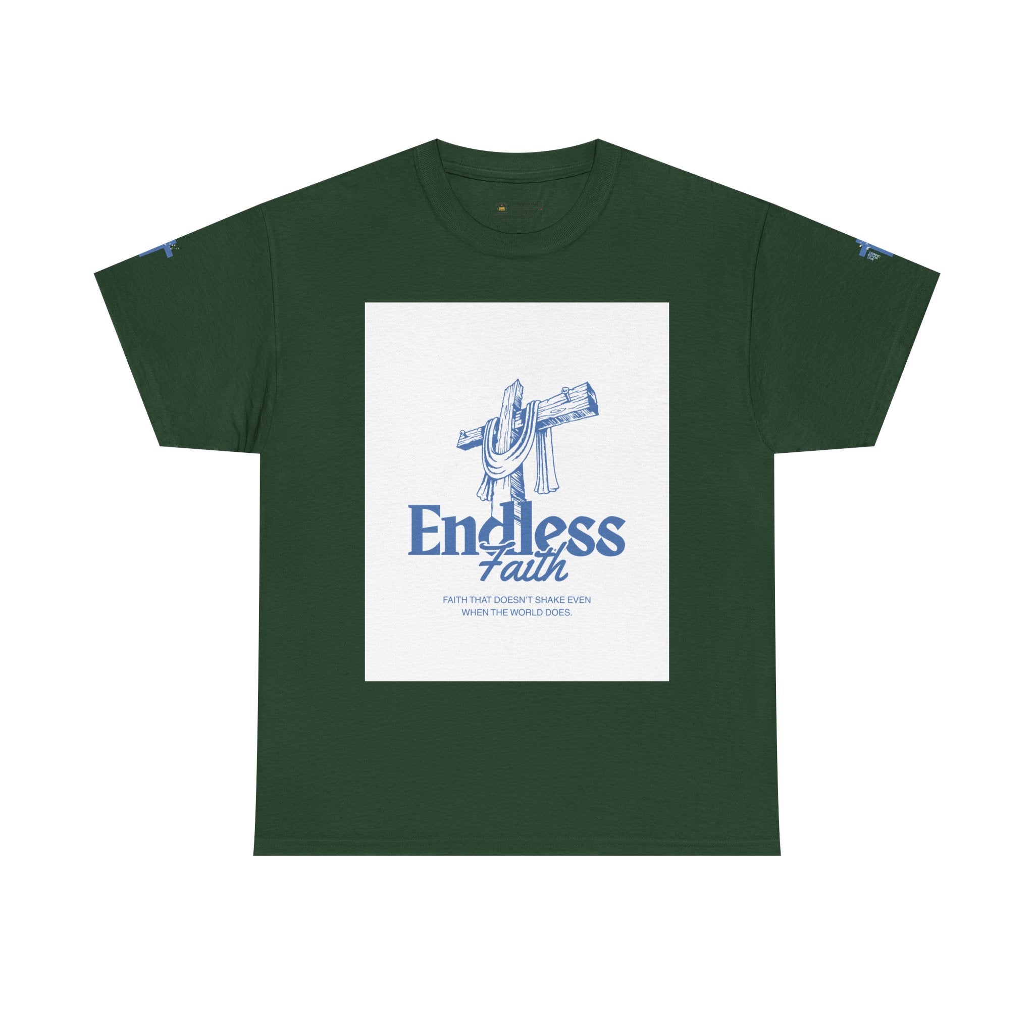 Faith Cross T‑Shirt — "Endless Faith" Christian Graphic Tee