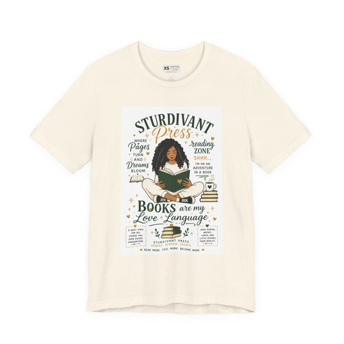 Booklover T‑Shirt — “Books Are My Love Language” Reading Tee
