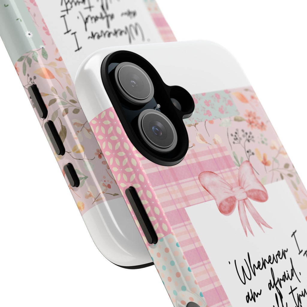 Inspirational Psalms Phone Case — "Whenever I am afraid, I will trust in You." (Psalms 56:3)