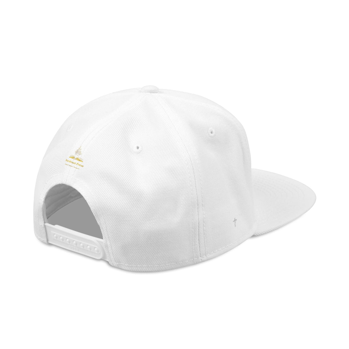 Embroidered 'Stoked' Snapback Hat — Black & Charcoal Skate Cap
