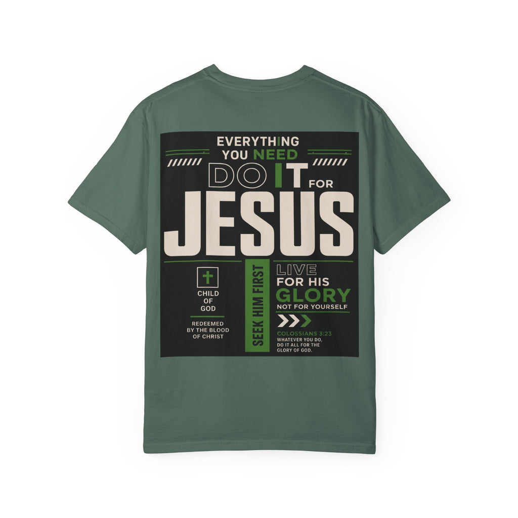 Christian Cross T-Shirt — "Do It For Jesus" Faith Graphic Tee