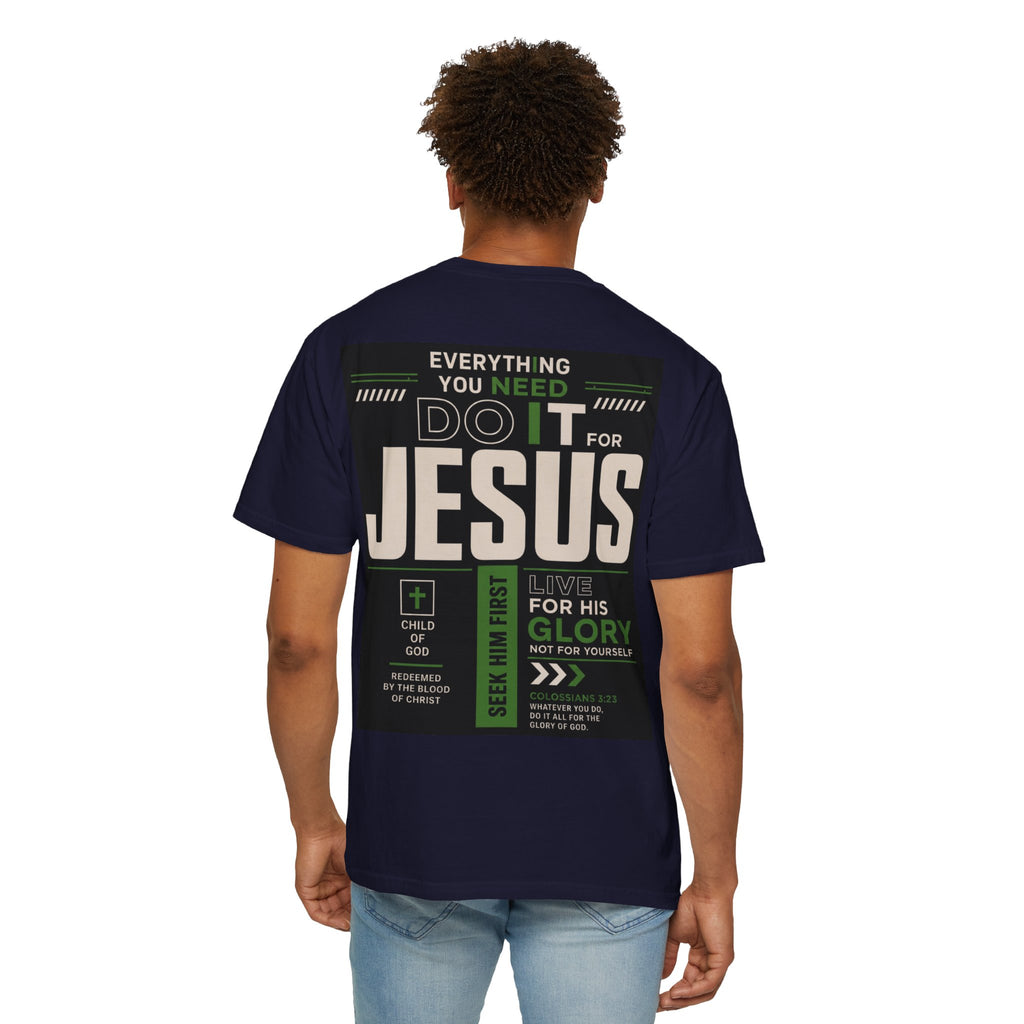 Christian Cross T-Shirt — "Do It For Jesus" Faith Graphic Tee