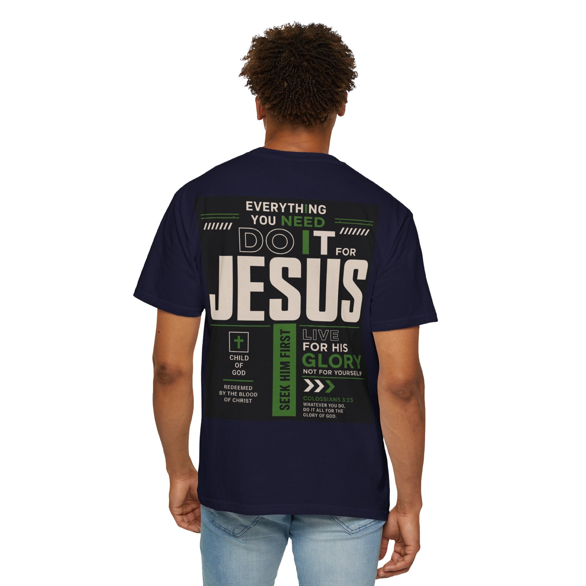 Christian Cross T-Shirt — "Do It For Jesus" Faith Graphic Tee