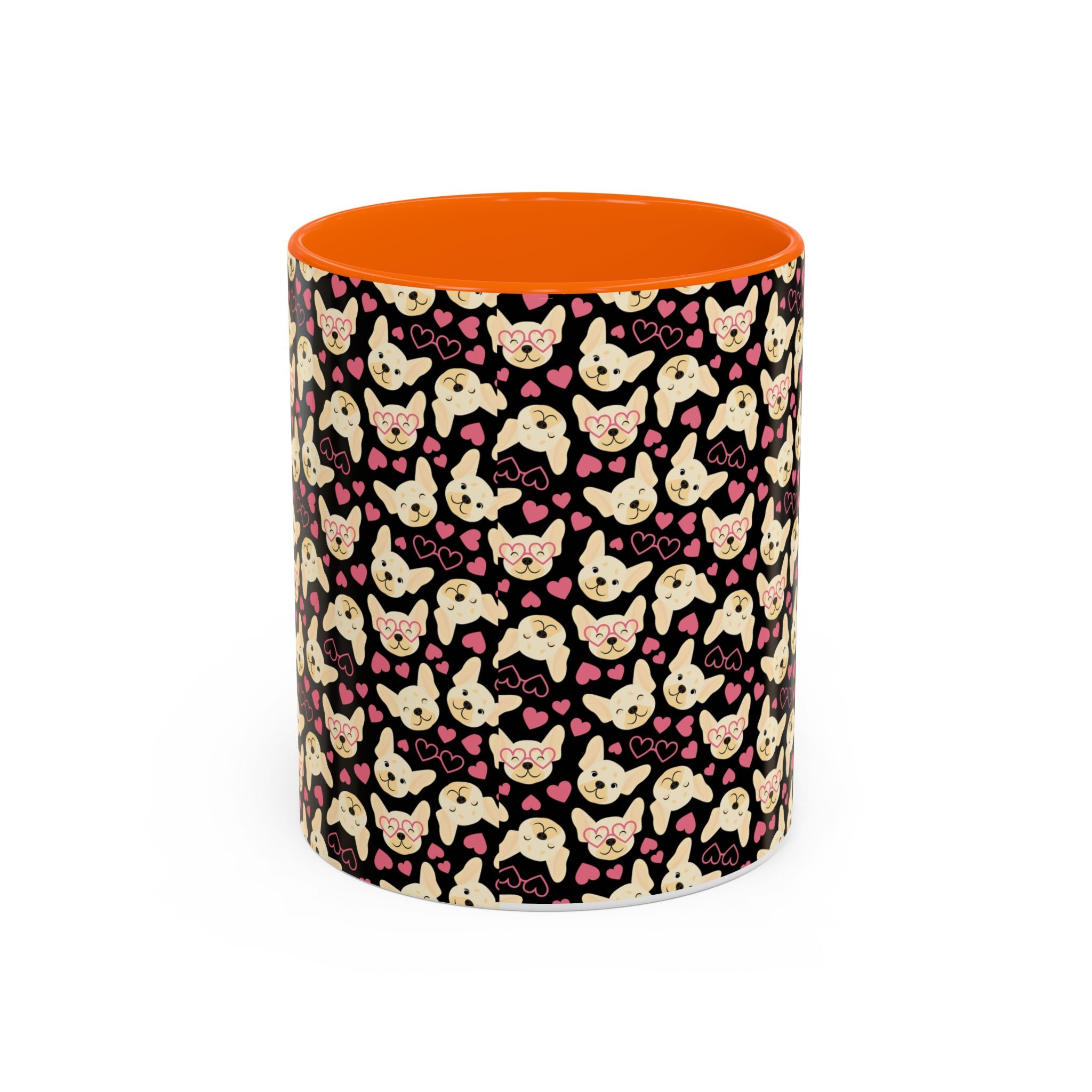 Cute Chihuahua Pattern Accent Coffee Mug — 11/15oz