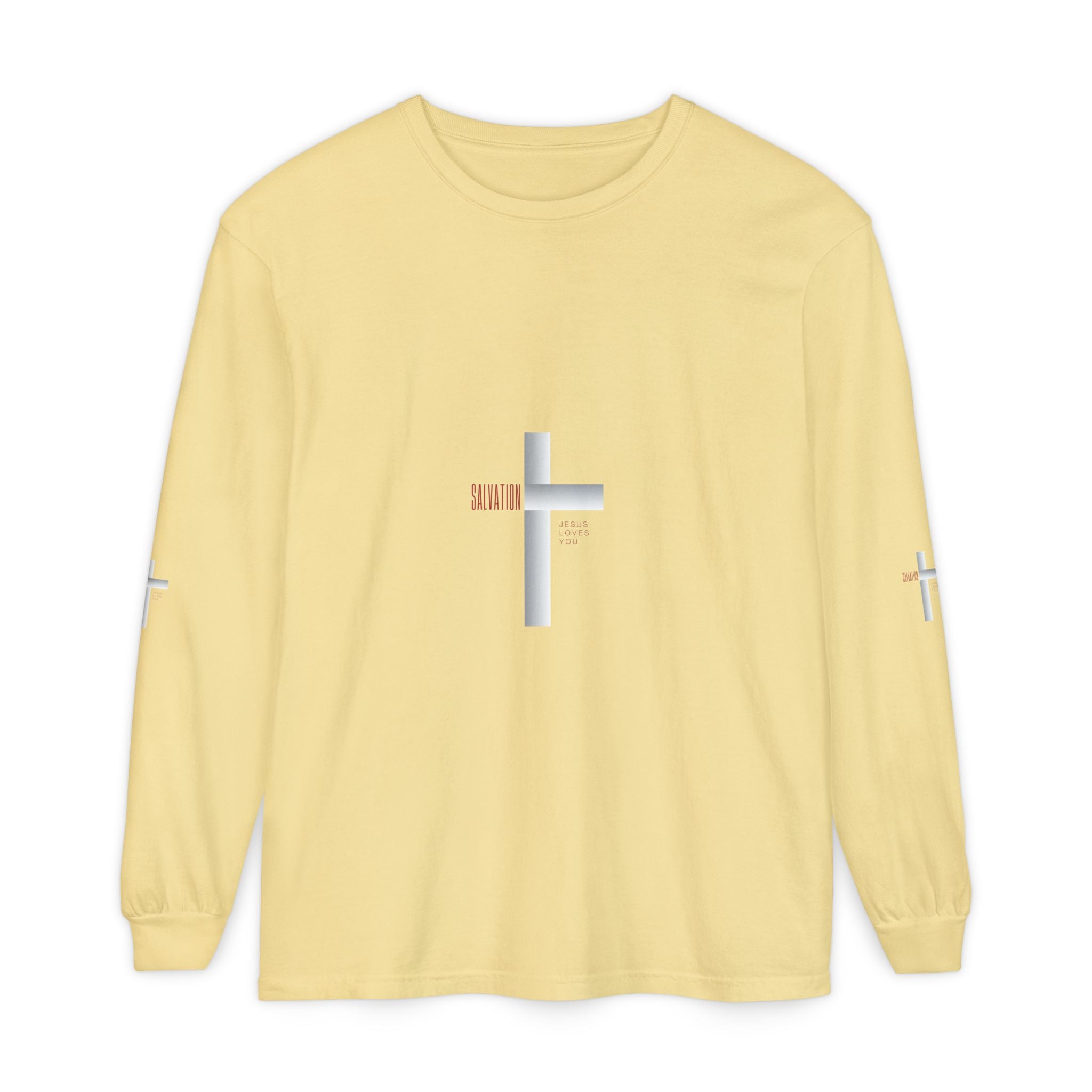 Christian Long Sleeve Tee — "The Messiah" Jerusalem Nazareth Design