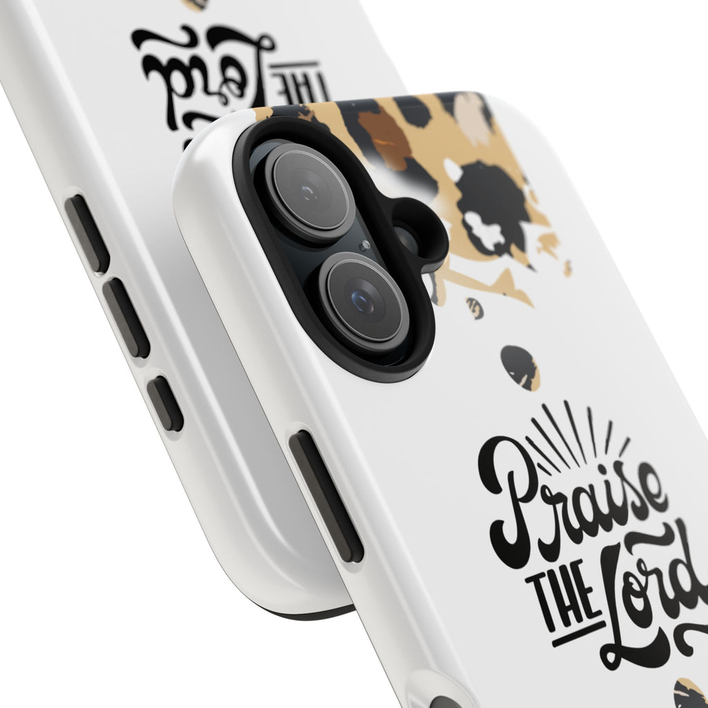 Praise the Lord Leopard Tough Phone Case — Christian iPhone Protection