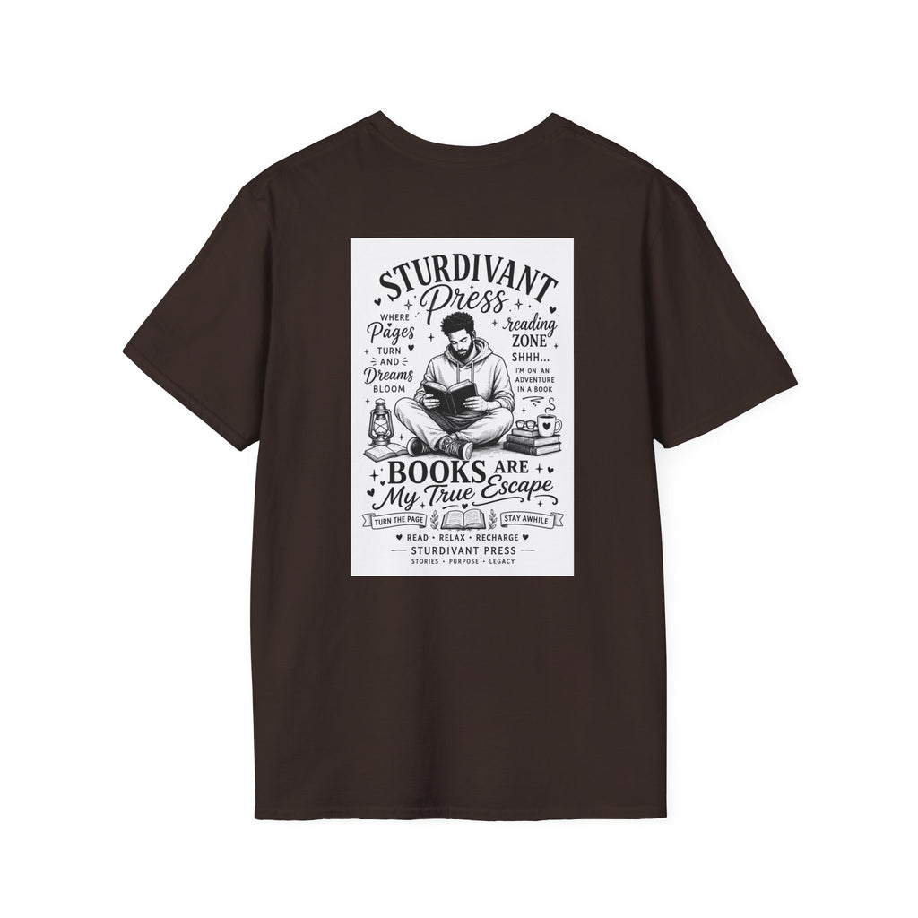 Minimal Lighthouse Logo T-Shirt — Coastal Nautical Graphic Tee