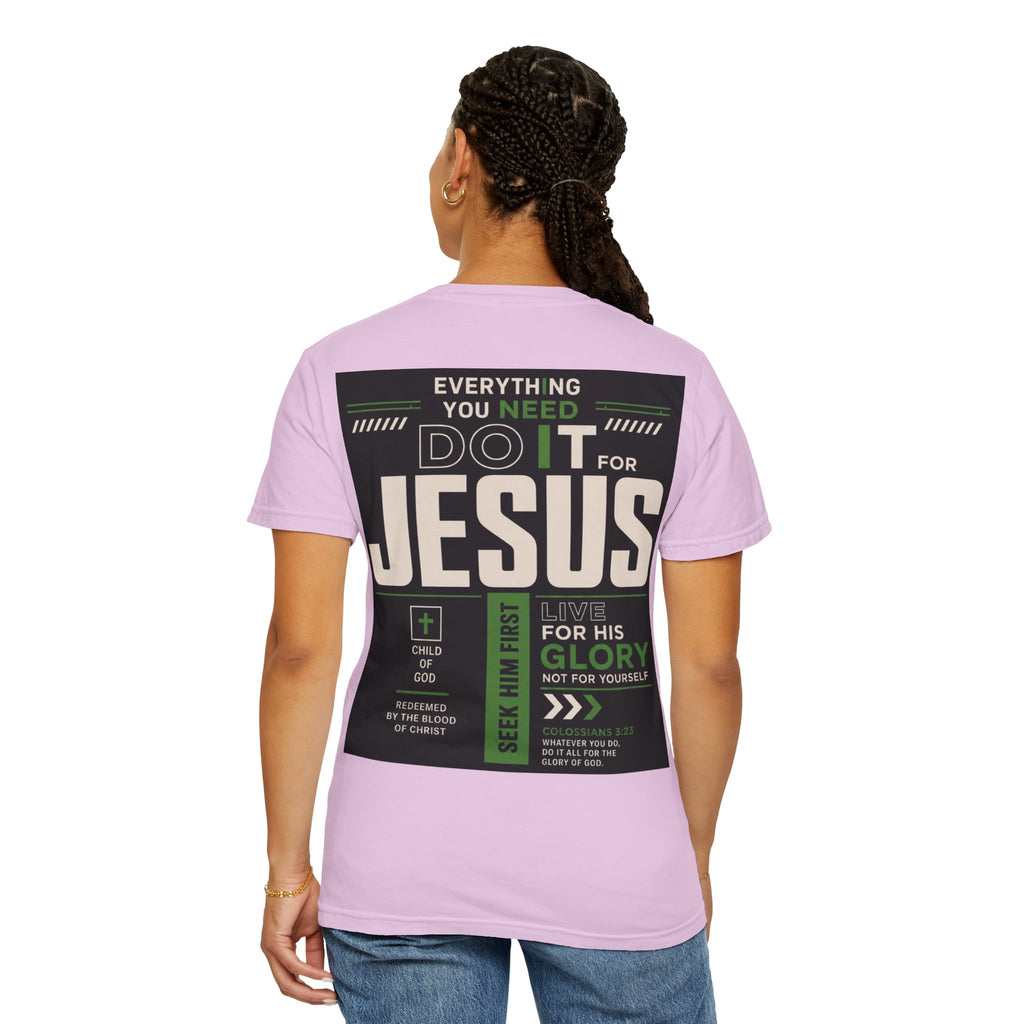 Christian Cross T-Shirt — "Do It For Jesus" Faith Graphic Tee