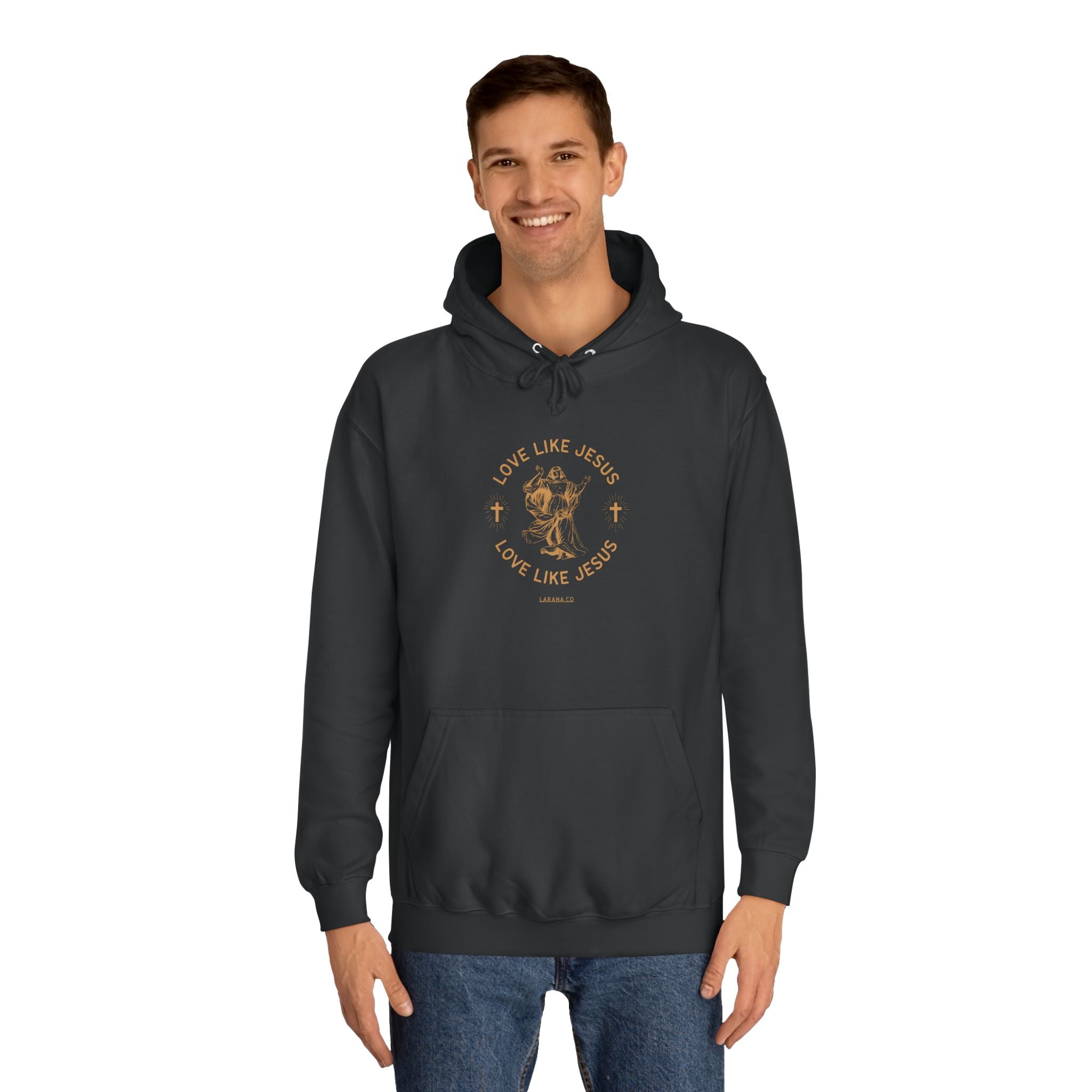 College Study Guide Hoodie — "Study Guide: Jesus" Inspirational Campus Pullover