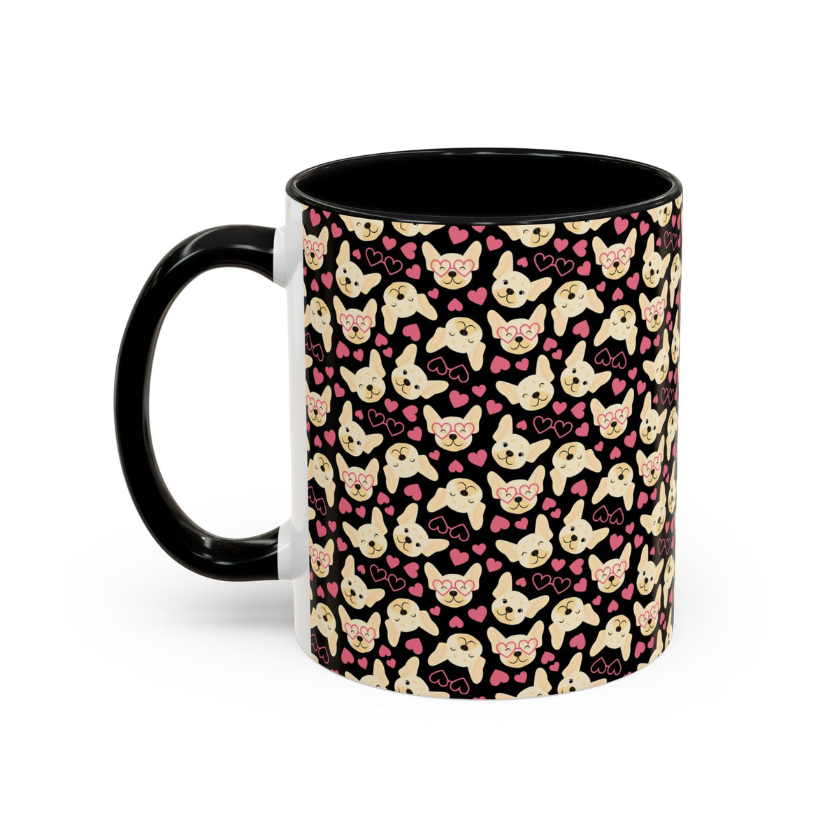 Cute Chihuahua Pattern Accent Coffee Mug — 11/15oz